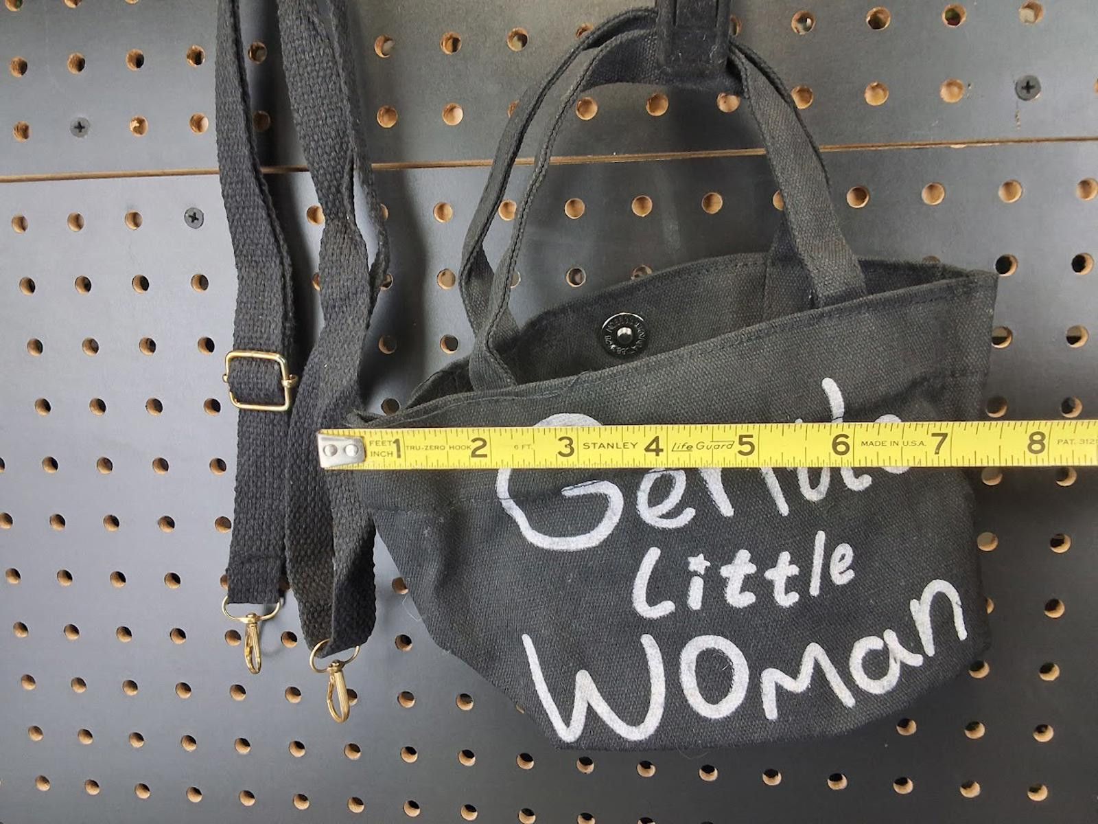 The Gentlewoman Chic Gentle Woman Black Canvas Handbag Size ONE SIZE - 2 Thumbnail