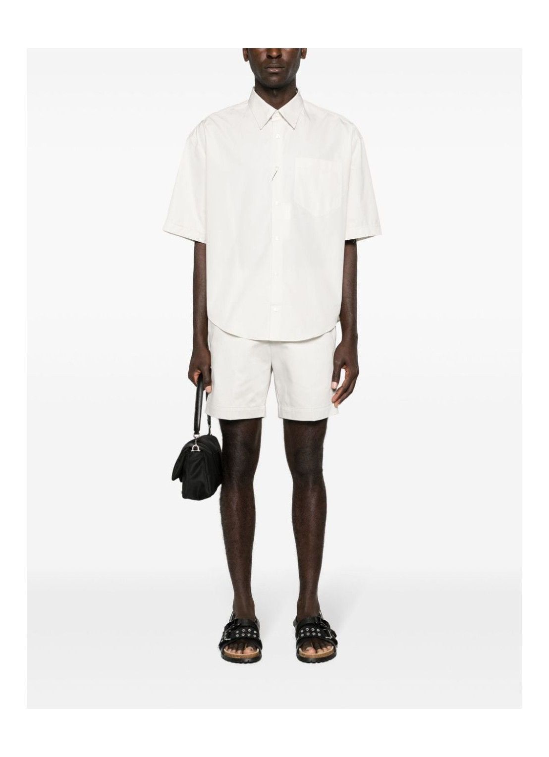 AMI BNWT $400 AMI S White Craie chino shorts classic cotton Size US 30 / EU 46 - 3 Thumbnail