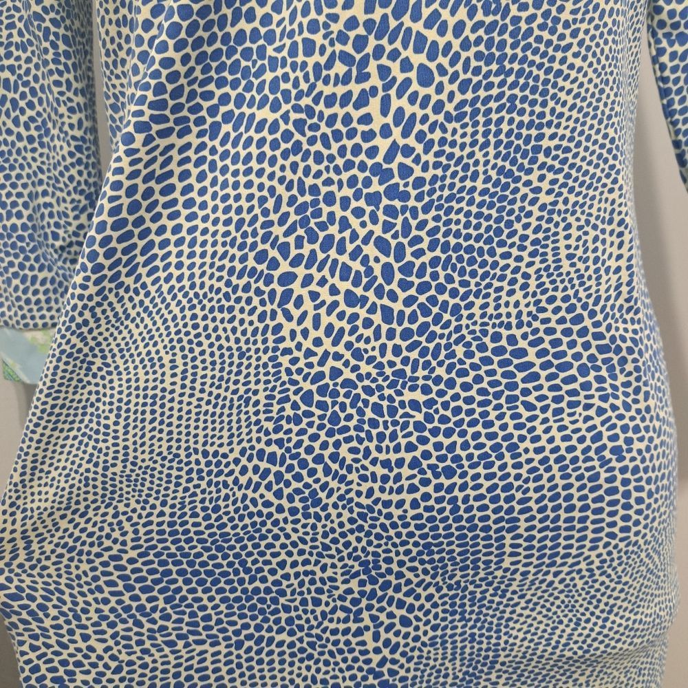 J.McLaughlin J.McLaughin Gisel Tunic Catalina V Neck Speckle Blue/White/G Size S / US 4 / IT 40 - 8 Thumbnail