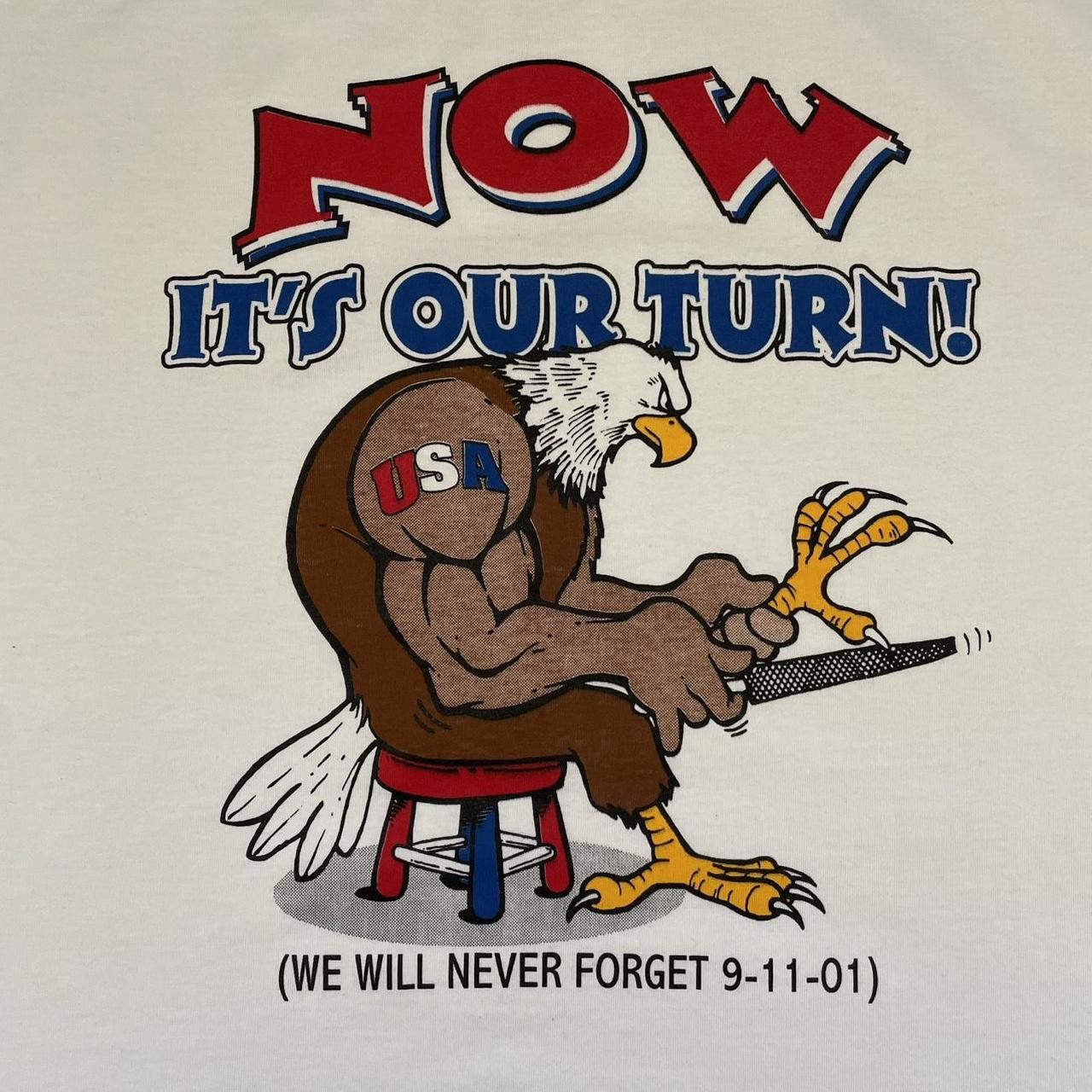 Vintage Vintage Y2K 2000's Eagle USA Memorial Graphic Tee Size US XL / EU 56 / 4 - 2 Thumbnail