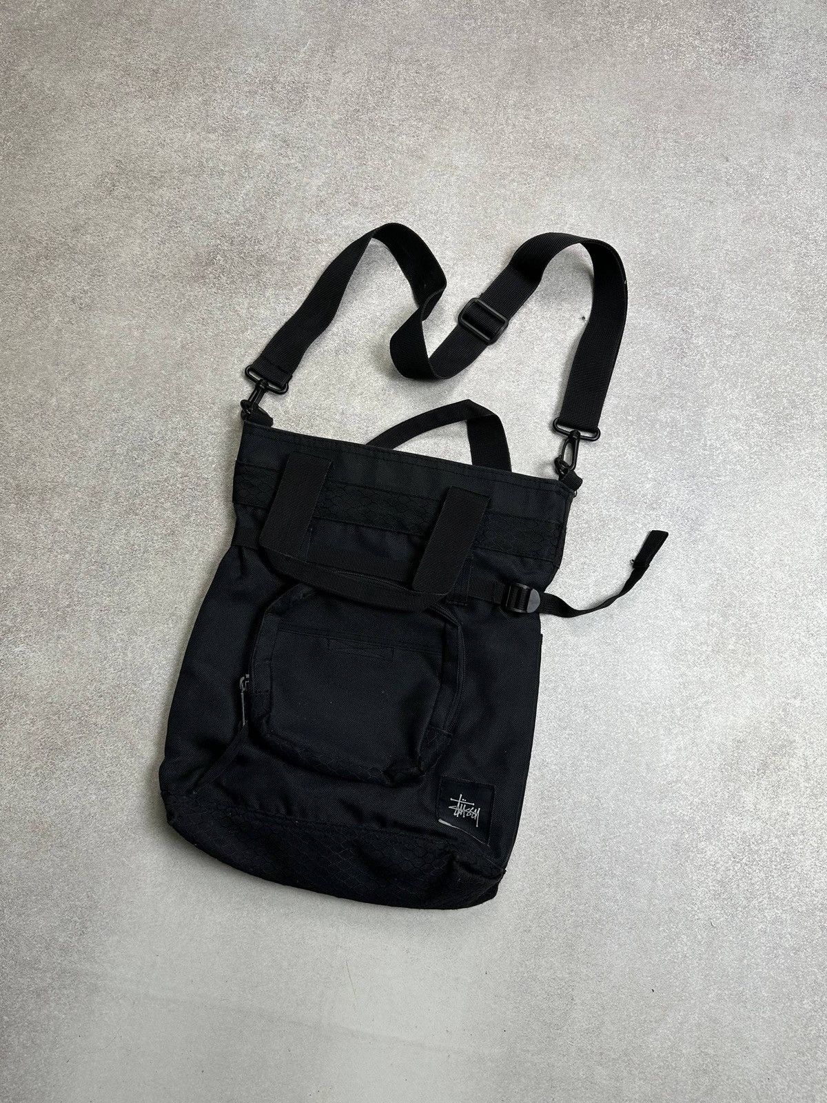 Stussy Vintage Stussy Black Bag Rare Size ONE SIZE - 2 Thumbnail