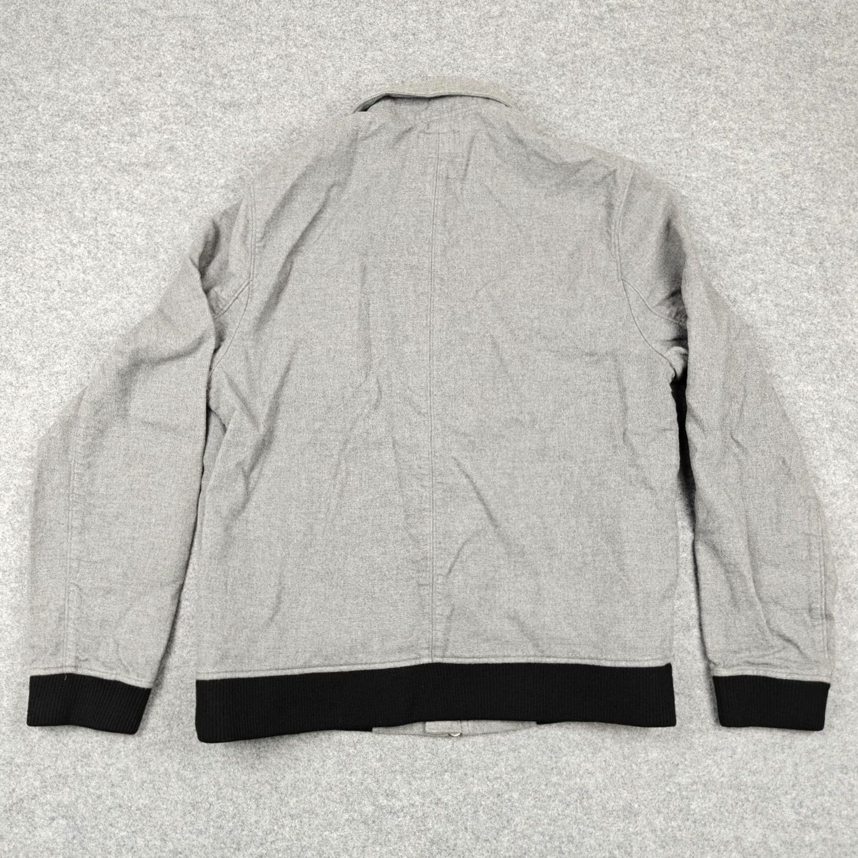 Paige Paige Jacket Mens XL Gray Cotton Flannel Bomber Full Zip Lined Pockets Size US XL / EU 56 / 4 - 7 Thumbnail