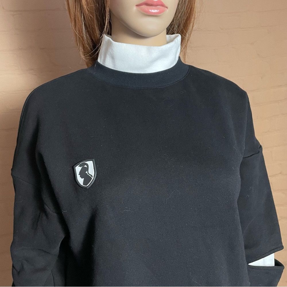 Other NWT New VHNY Bi-Layer Black White Cotton Sweatshirt Size XL Size XL / US 12-14 / IT 48-50 - 4 Thumbnail