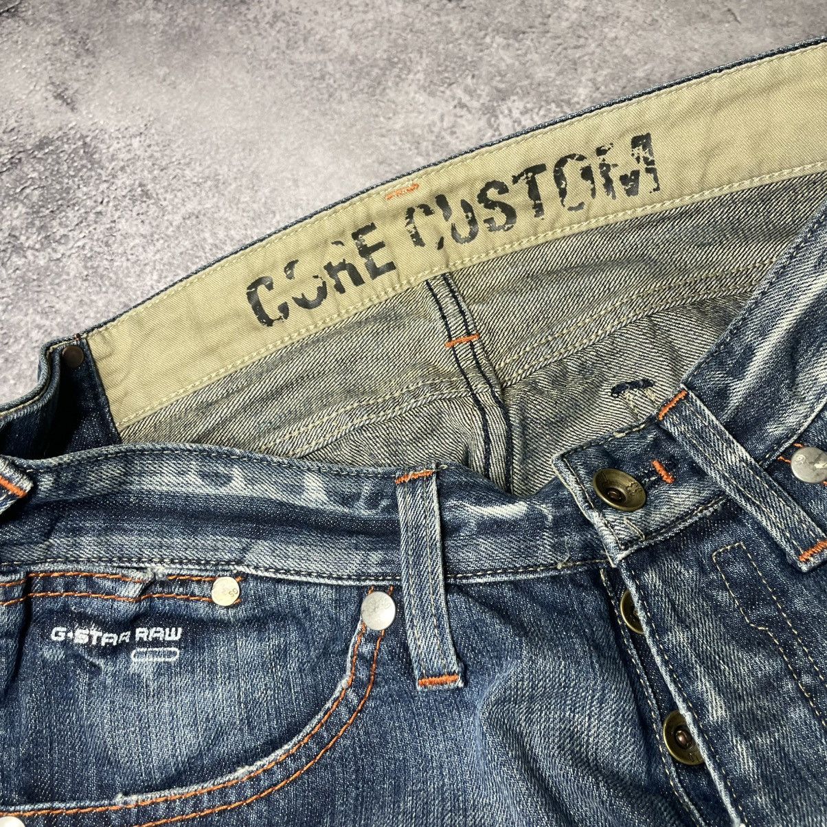 G-Star × If Six Was Nine × Japanese Brand Crazy Vintage G-star Faded Distressed Rare Jeans Size US 33 - 4 Thumbnail