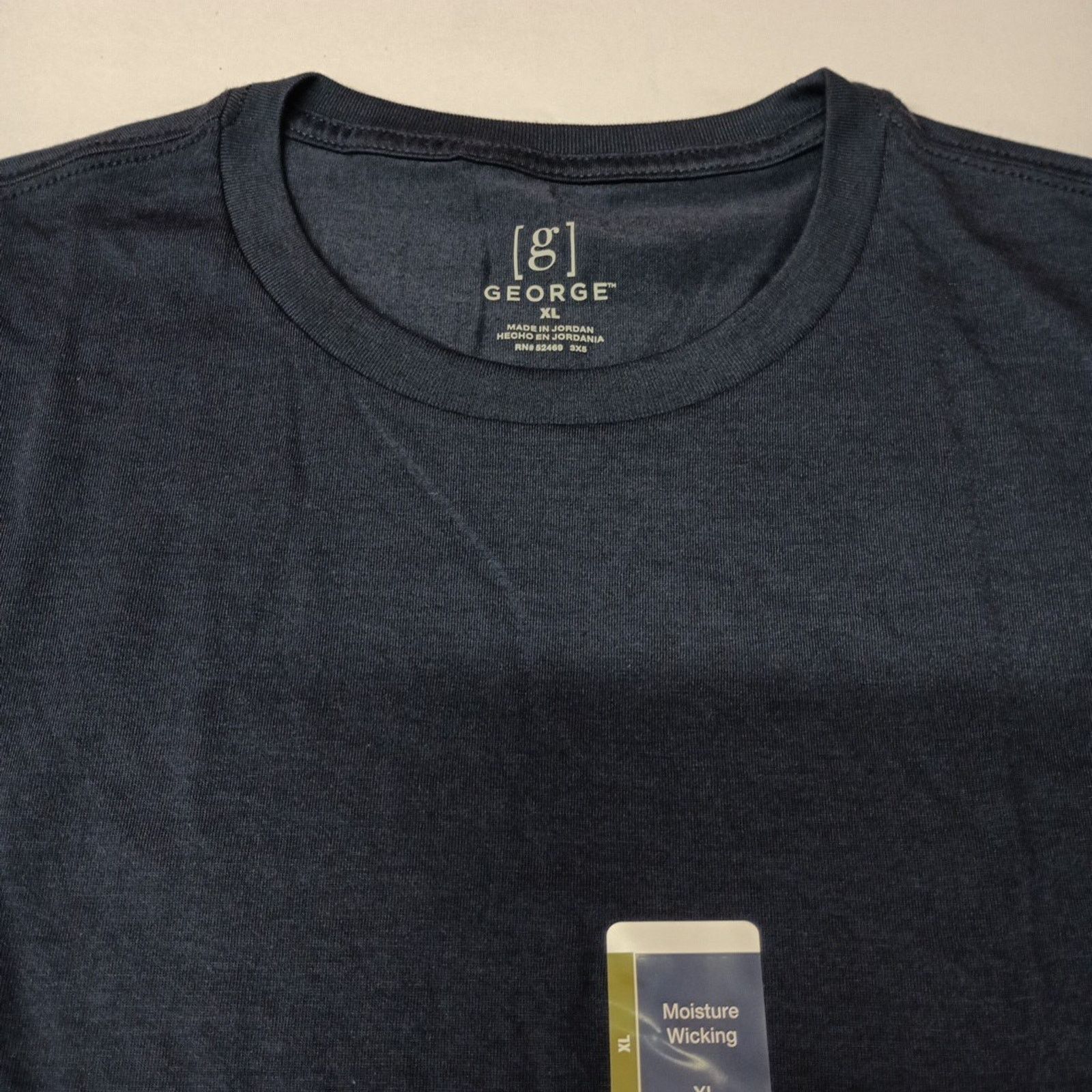 George George Men's T-Shirt Size XL XLarge Blue Moisture Wicking Size US XL / EU 56 / 4 - 2 Thumbnail