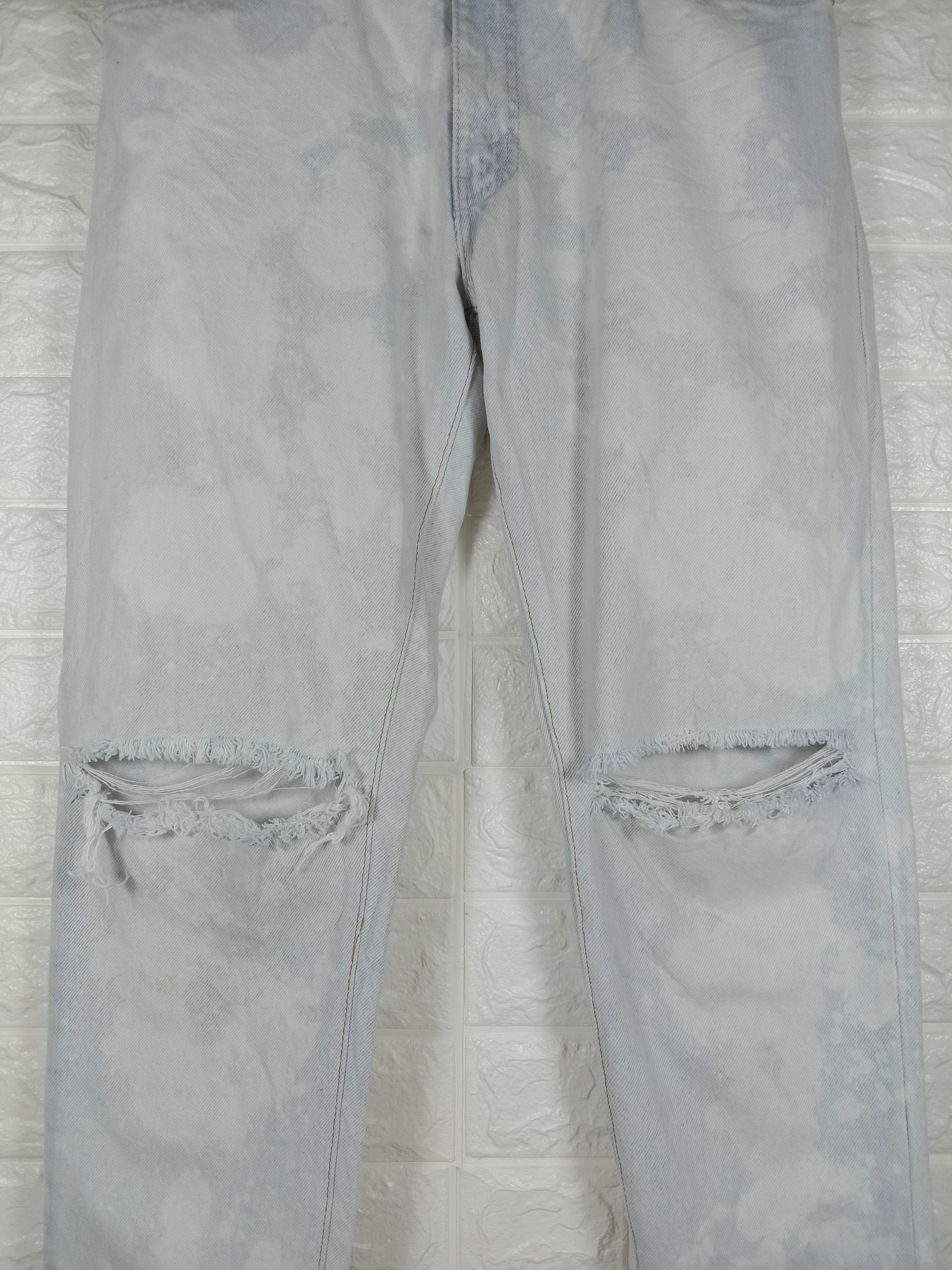 Levi's Vintage 90s Levi's 550 Orange Tab Jeans Ripped Denim Size US 30 / EU 46 - 3 Thumbnail