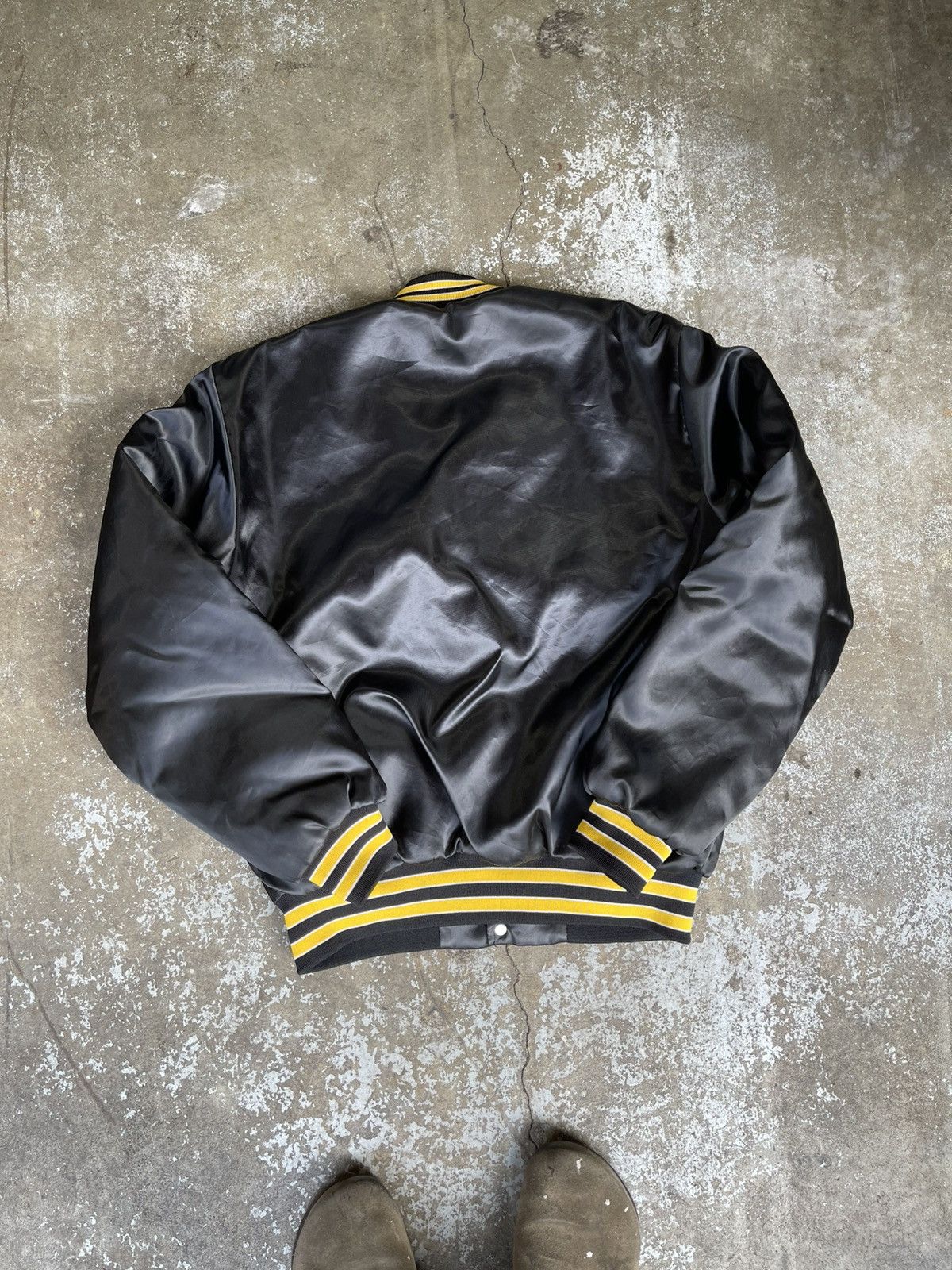 John Deere Vintage 80s Satin Bomber John Deere Jacket Made In USA Size US M / EU 48-50 / 2 - 3 Thumbnail