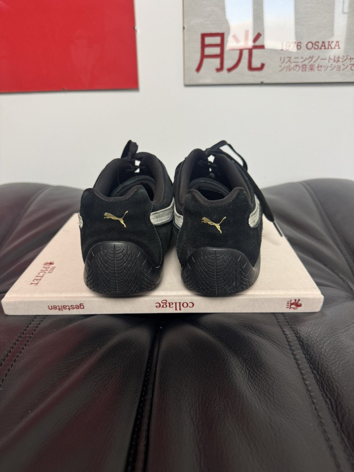 Puma Rare Big Size Vintage Puma Speedcat Suede Black Low Sneakers Size US 13 / EU 46 - 4 Thumbnail