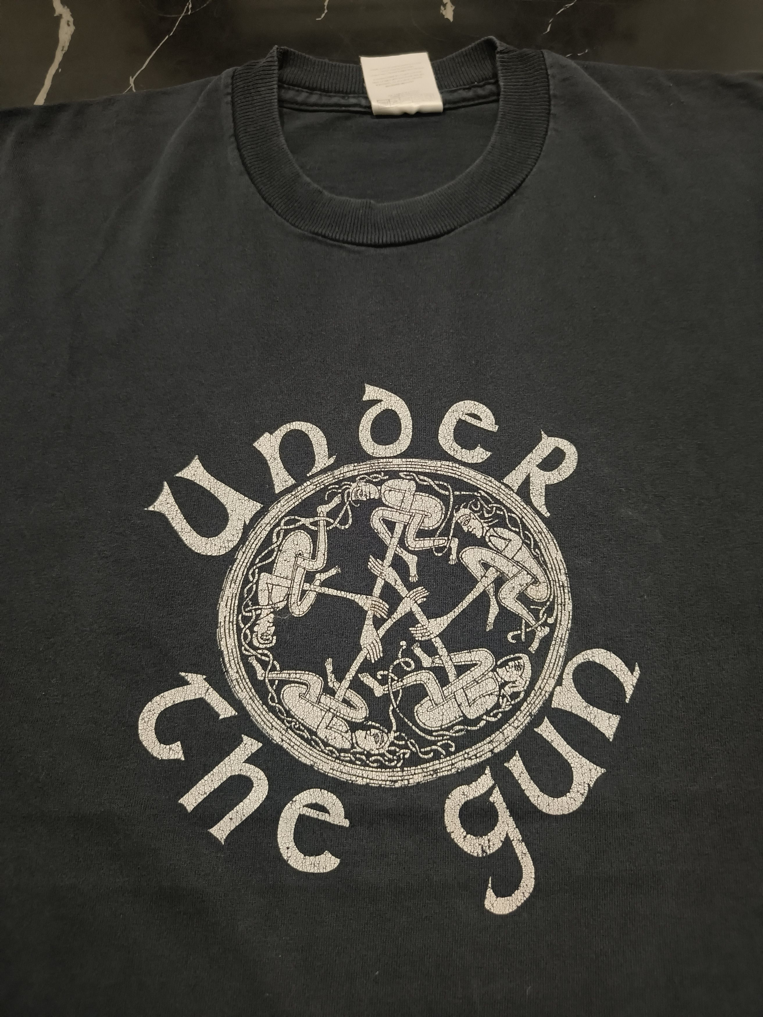 Band Tees Vintage 90s Under the gun shirt Size US XL / EU 56 / 4 - 1 Thumbnail