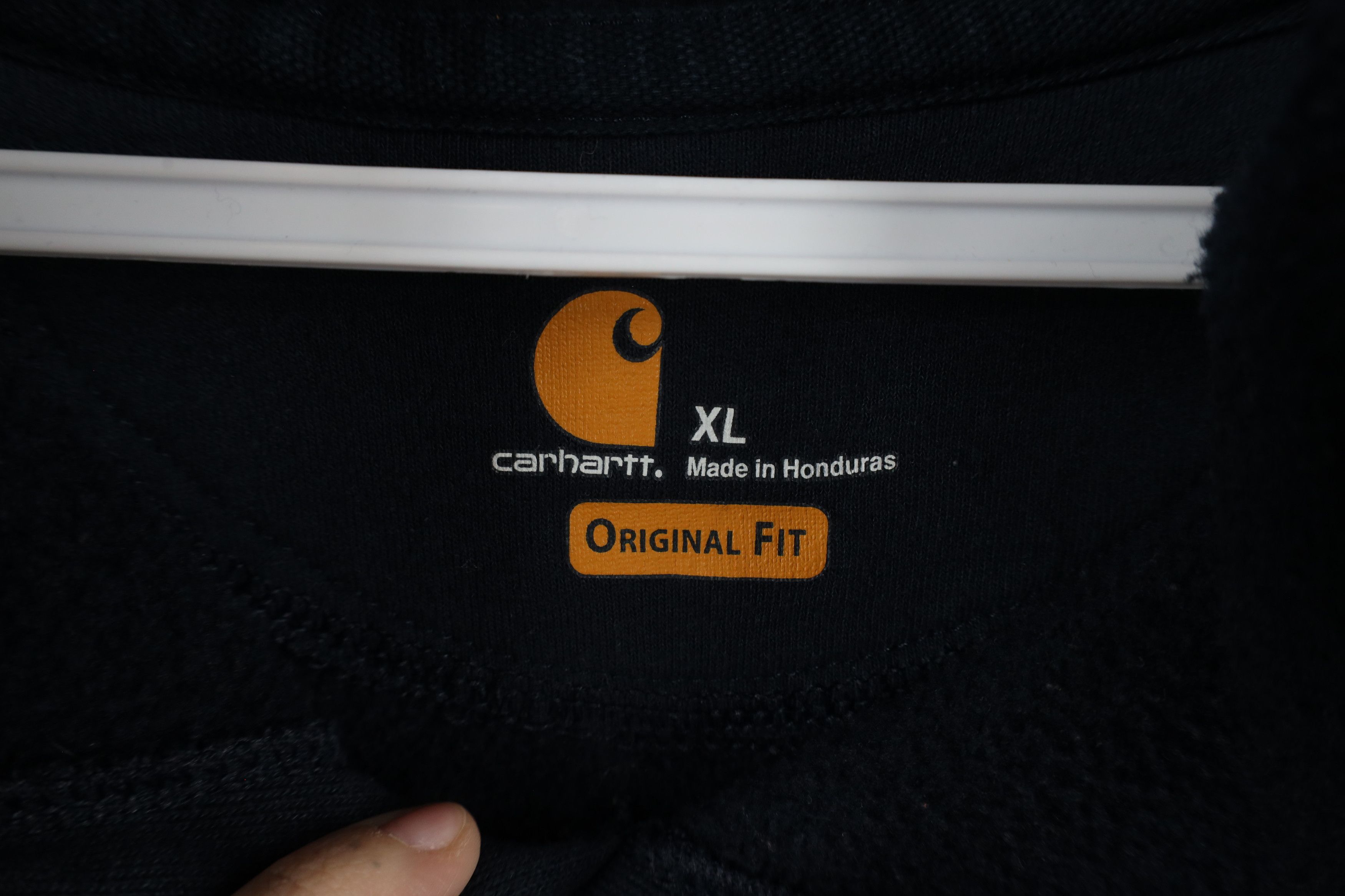 Carhartt × Vintage Vintage Carhartt Spell Heavyweight Hoodie Sweatshirt Blue Size US XL / EU 56 / 4 - 10 Thumbnail