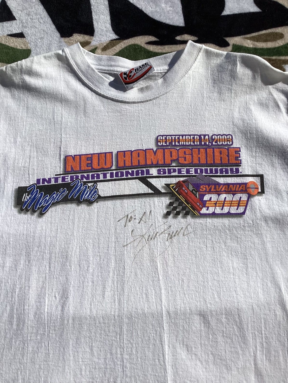 Chase Authentics Vtg 2003 Sylvania 300 NASCAR Winston cup series racing Tee Size US L / EU 52-54 / 3 - 4 Thumbnail