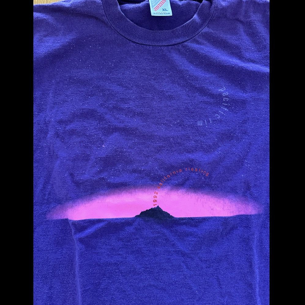 Jerzees 1990s BONNY DOON VINEYARDS PACIFIC RIM RIESLING WINE TSHIRT Size US XL / EU 56 / 4 - 3 Thumbnail