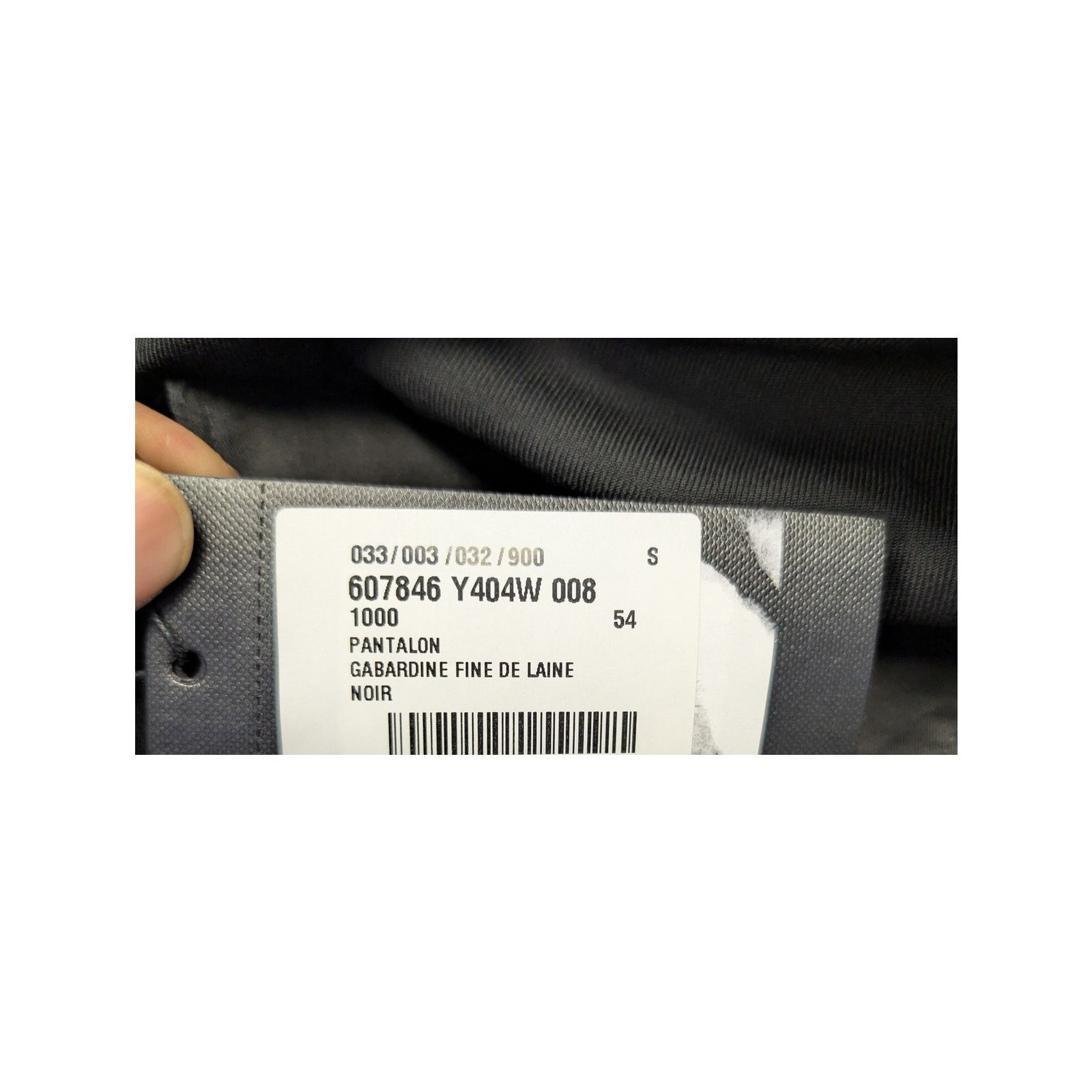 Saint Laurent Paris o1rshd1 Gabardine Fine De Laine Pantalon Casual Pants Noir Size US 38 / EU 54 - 21 Thumbnail