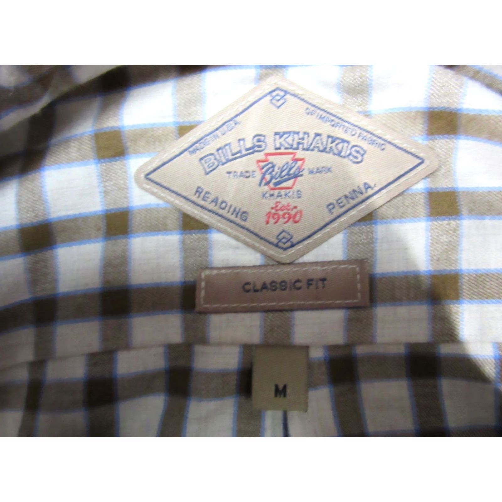 Bills Khakis Bills Khakis Shirt Mens Medium Brown Buffalo Check Flannel Button Up Classic Fit Mens Size US M / EU 48-50 / 2 - 3 Thumbnail