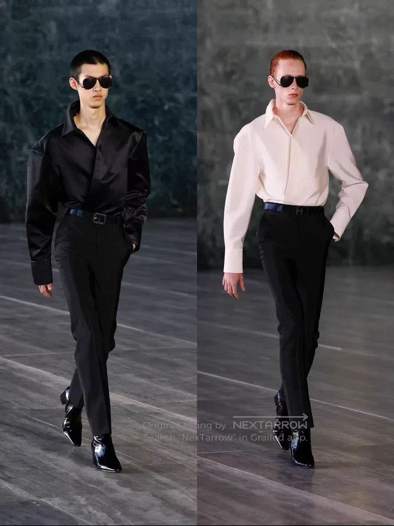 Saint Laurent Paris Saint Laurent Paris universal size Wool Blend Oversized Cha Size US S / EU 44-46 / 1 - 7 Thumbnail