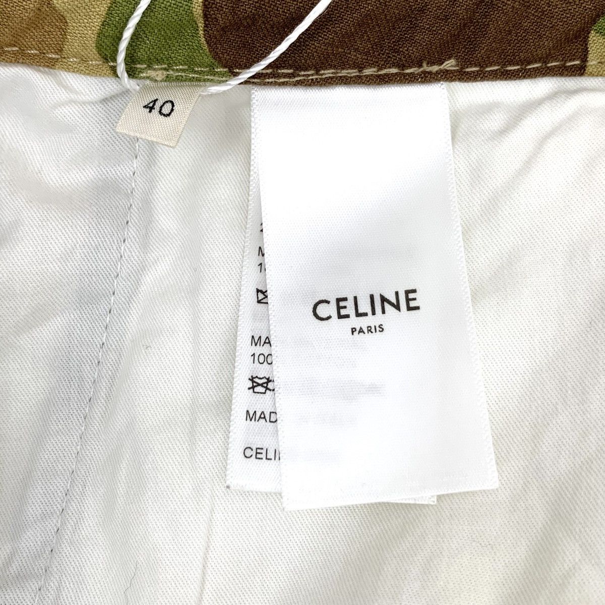 Celine Celine Color-block Camouflage Cotton Cargo Pants K26WX Size 27" / US 4 / IT 40 - 7 Thumbnail