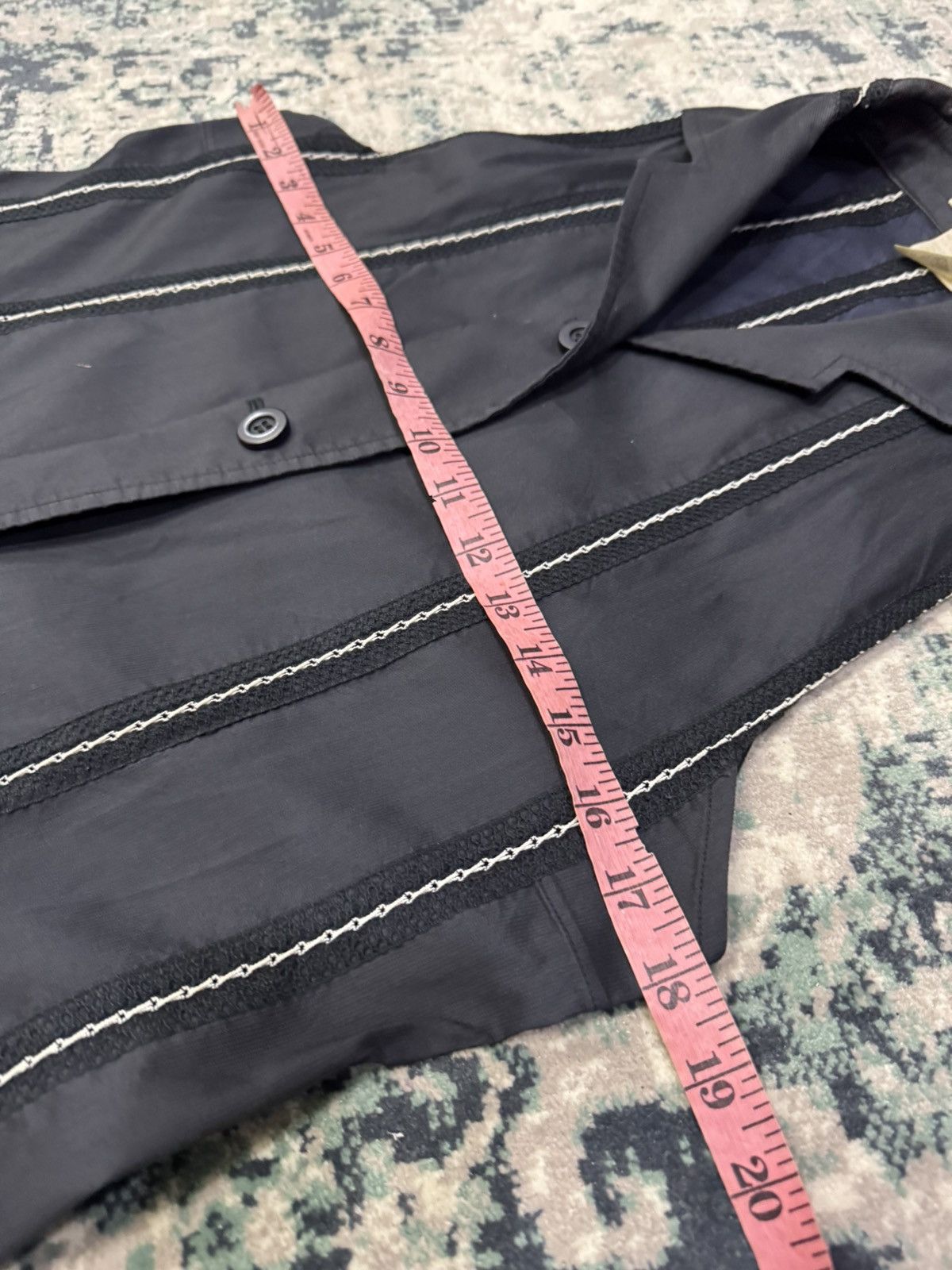 Issey Miyake × Vintage ISSEY MIYAKE STRIPED SLEEVELES JACKET SIZE 3 JAPAN Size M / US 6-8 / IT 42-44 - 6 Thumbnail