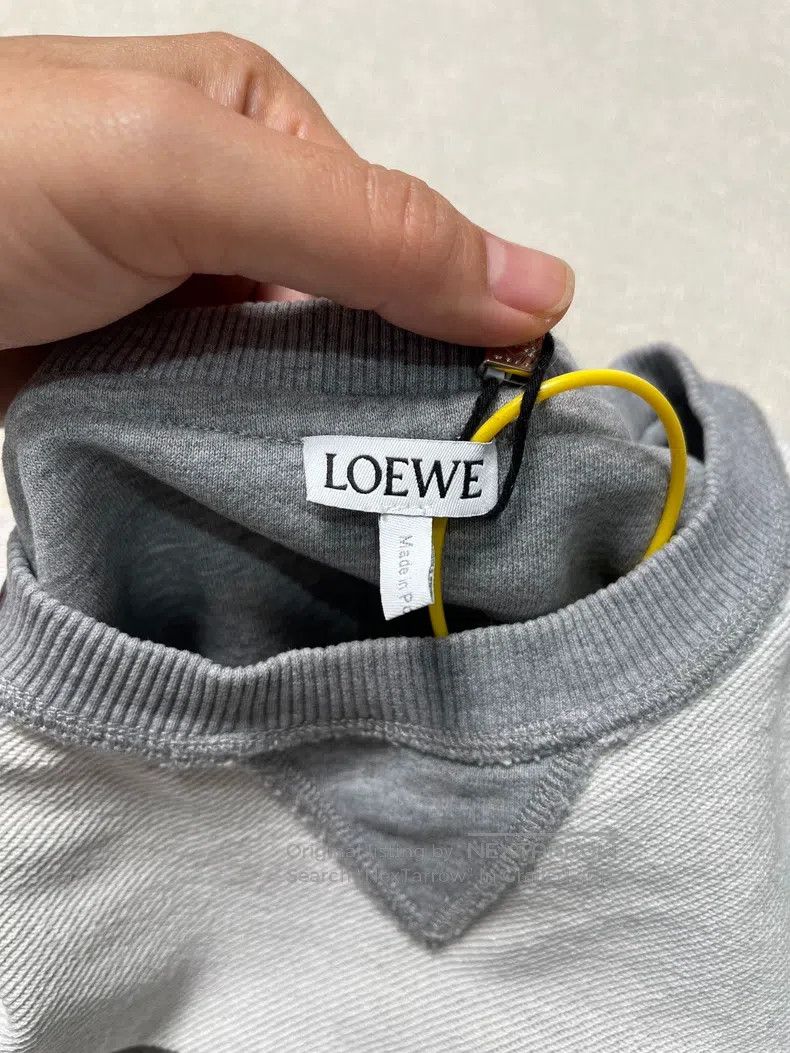 Loewe Loewe Embroidered Logo Patchwork Crew Neck Sweatshirt Size S / US 4 / IT 40 - 2 Thumbnail