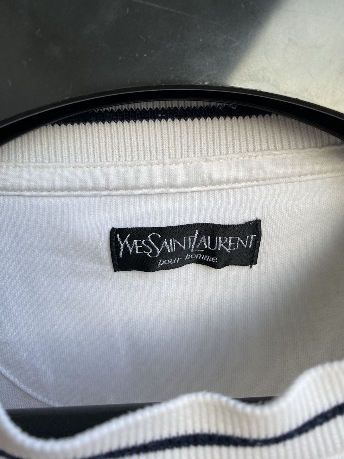 Yves Saint Laurent 90s YSL T-Shirt White Size US XL / EU 56 / 4 - 4 Thumbnail