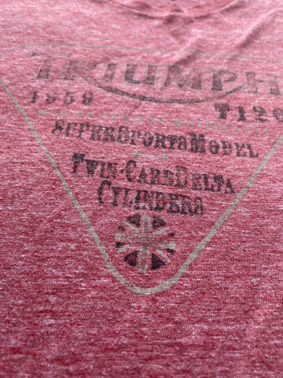 Lucky Brand 🔥Racing Triumph Lucky Brand Red Vntg tee mens M Size US M / EU 48-50 / 2 - 10 Thumbnail