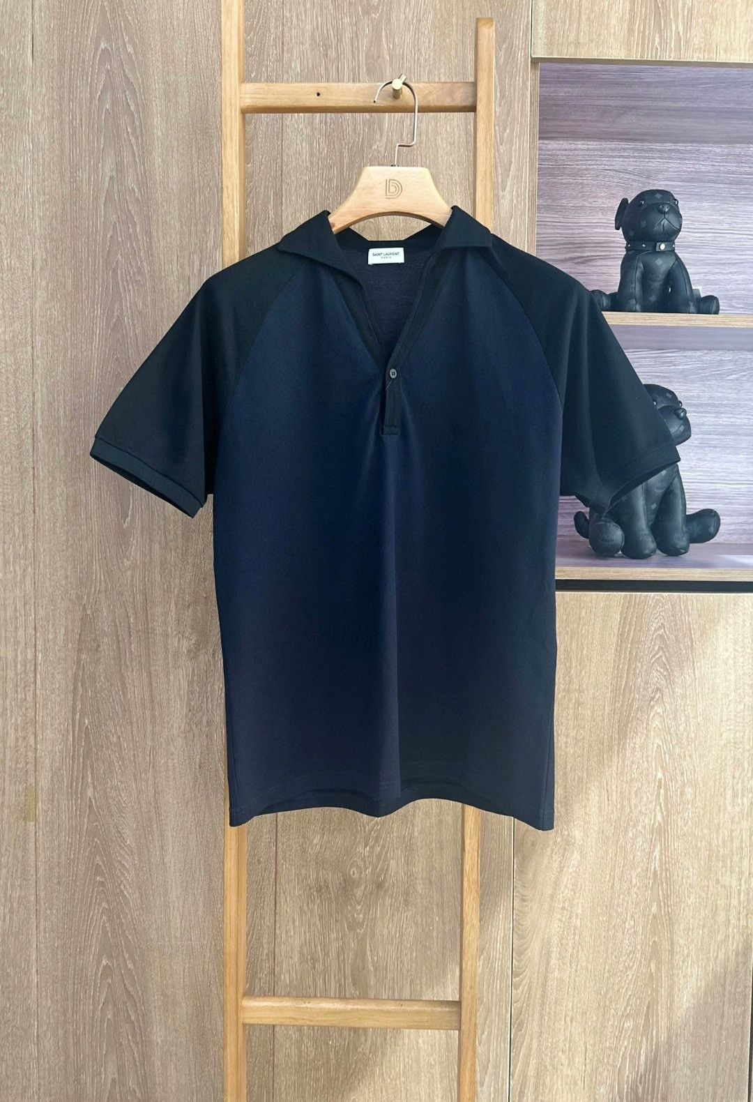Saint Laurent Paris Saint Laurent Blue-Black Casual Polo Shirt Size US M / EU 48-50 / 2 - 1 Thumbnail