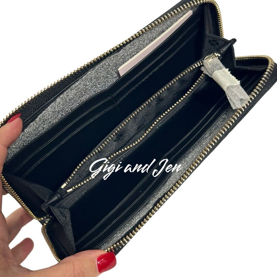 Kate Spade Kate Spade spencer metallic dot slim continental wallet Size ONE SIZE - 4 Thumbnail