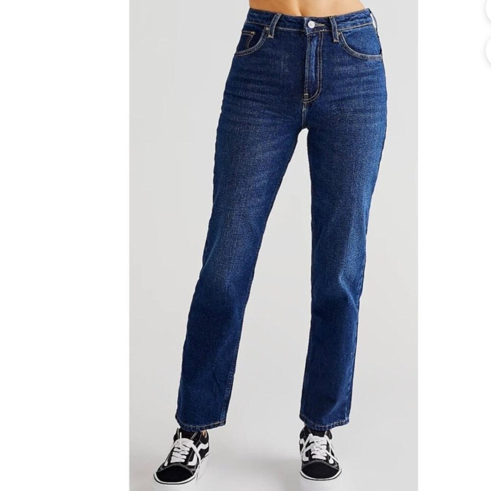 Free People NWT Free People The Pacifica Straight Leg Jean Size 24" / US 00 / IT 34 - 1 Thumbnail