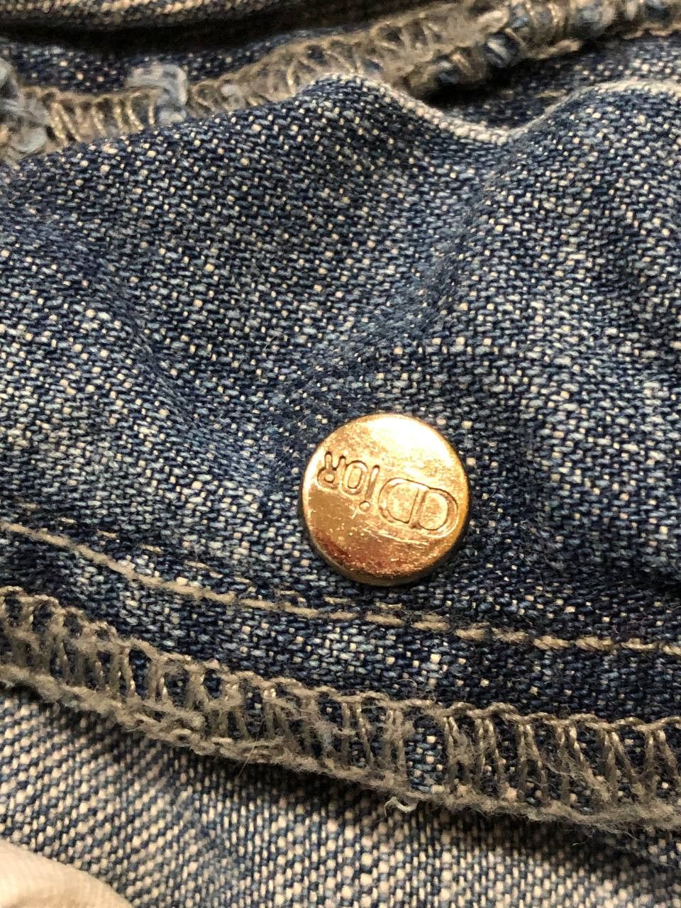 Dior blue jeans Christian Dior crazy Y2K luxury vintage size 30 Size 30" / US 8 / IT 44 - 10 Thumbnail