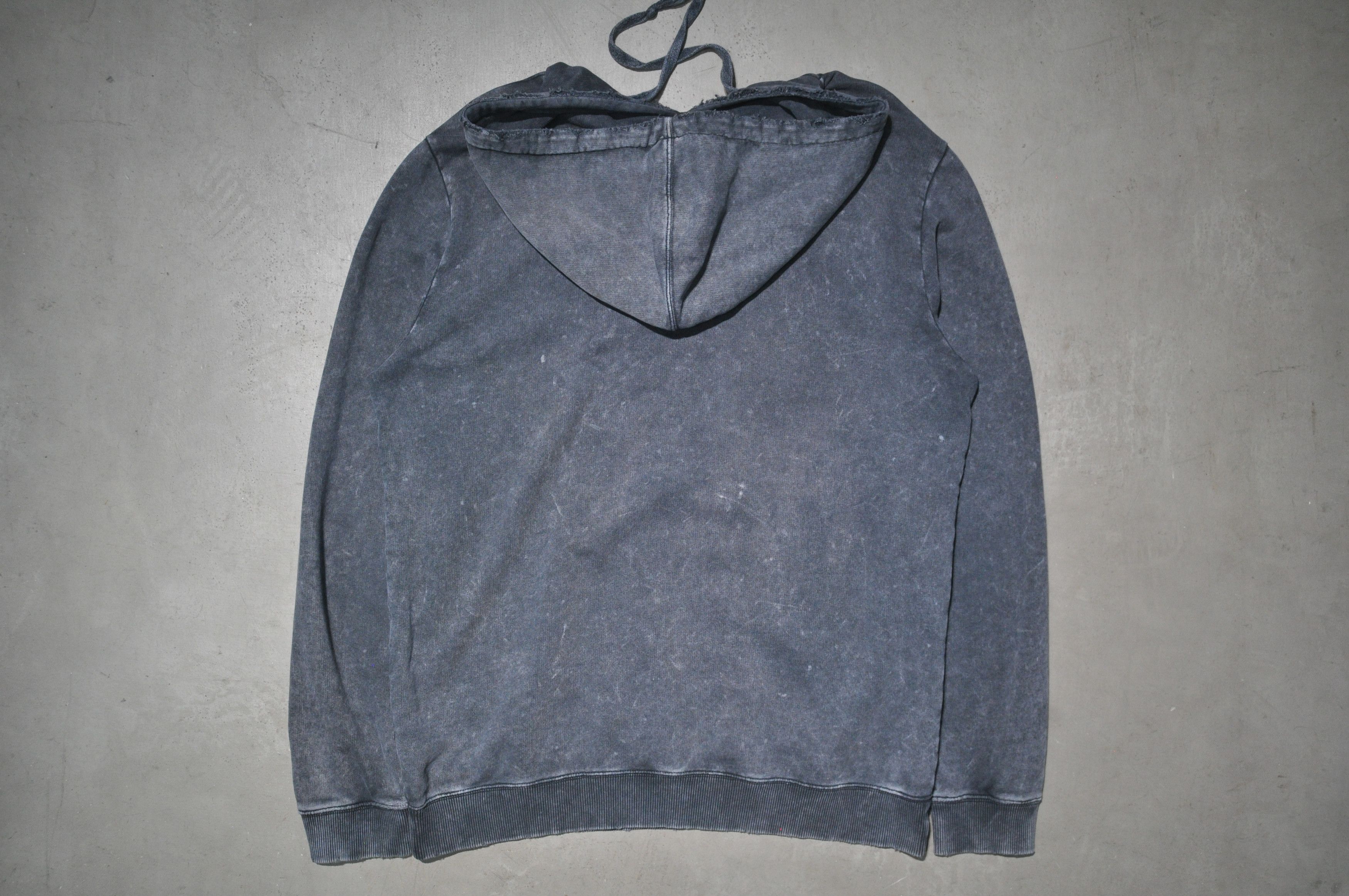 Saint Laurent Paris SLP - S/S 18 - Rive Gauche Logo Distressed Hoodie Size US L / EU 52-54 / 3 - 4 Thumbnail