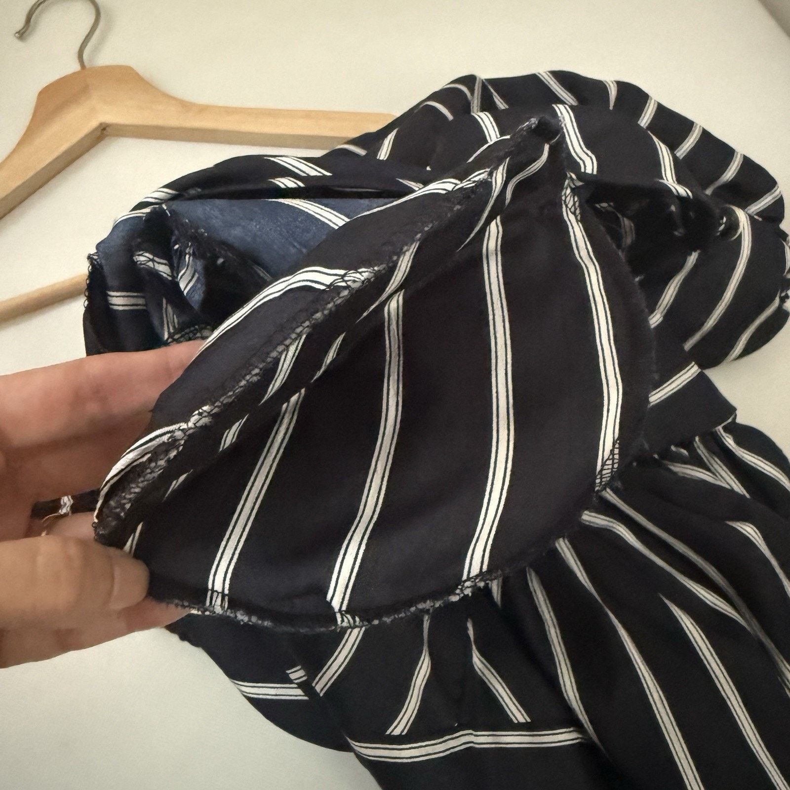 Other Vtg 80’s Mosaic Striped Puff Sleeve Striped Smocked Retro Size M / US 6-8 / IT 42-44 - 7 Thumbnail