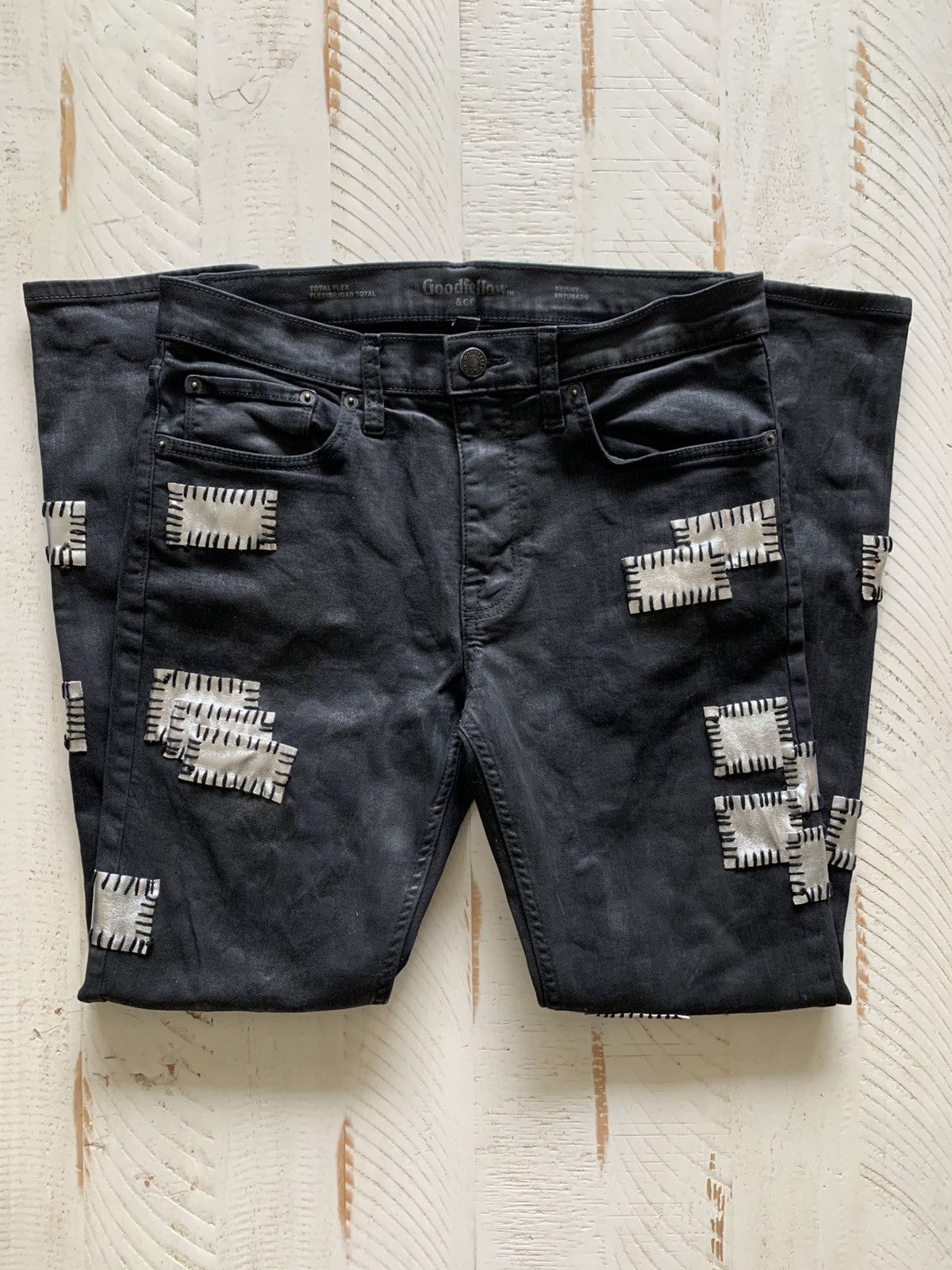 Other Black Waxed Raw Denim Jeans by Five-Koh | Grailed