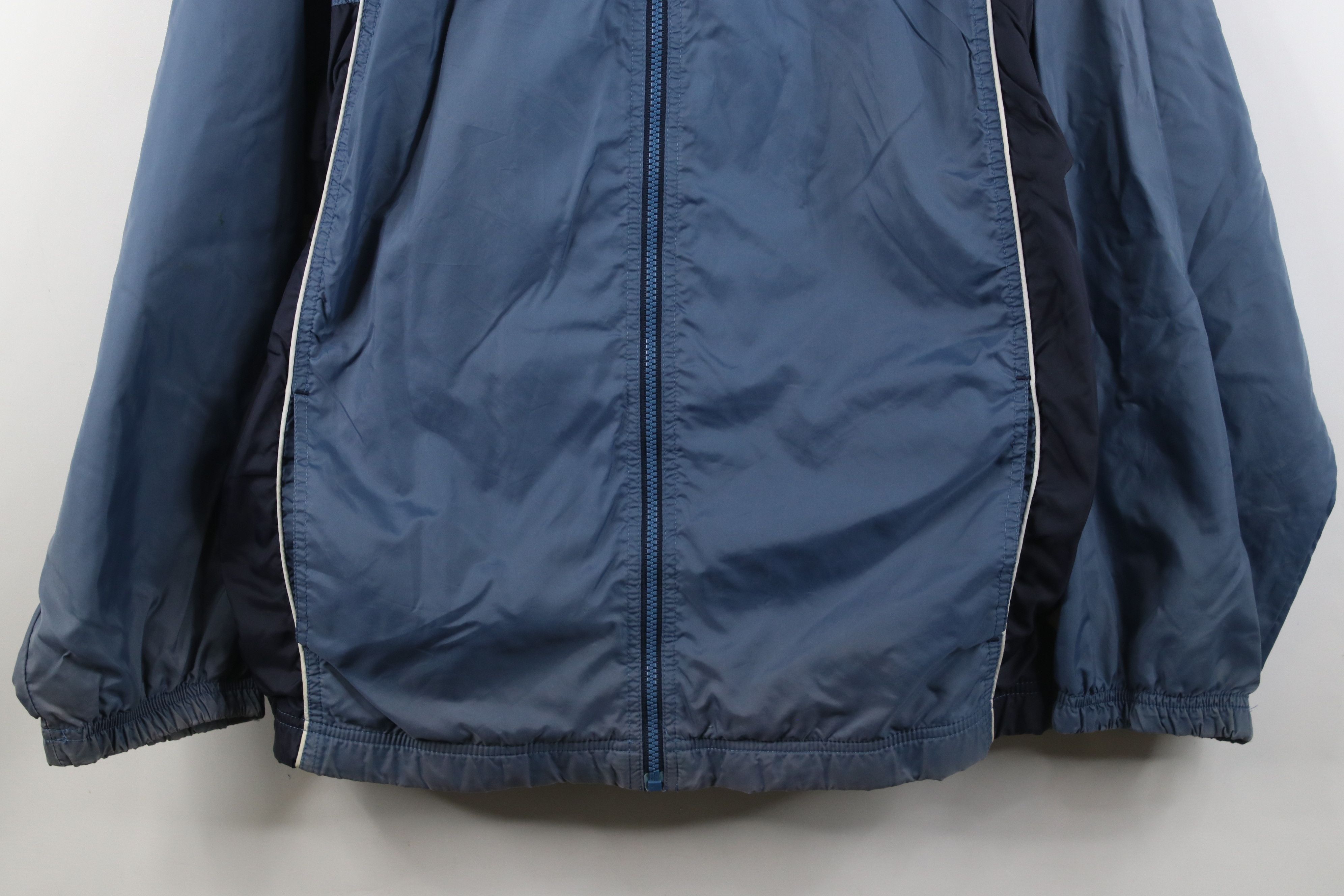 Reebok Vintage 90s Y2K Reebok Spell Lined Windbreaker Jacket Blue Size US L / EU 52-54 / 3 - 3 Thumbnail