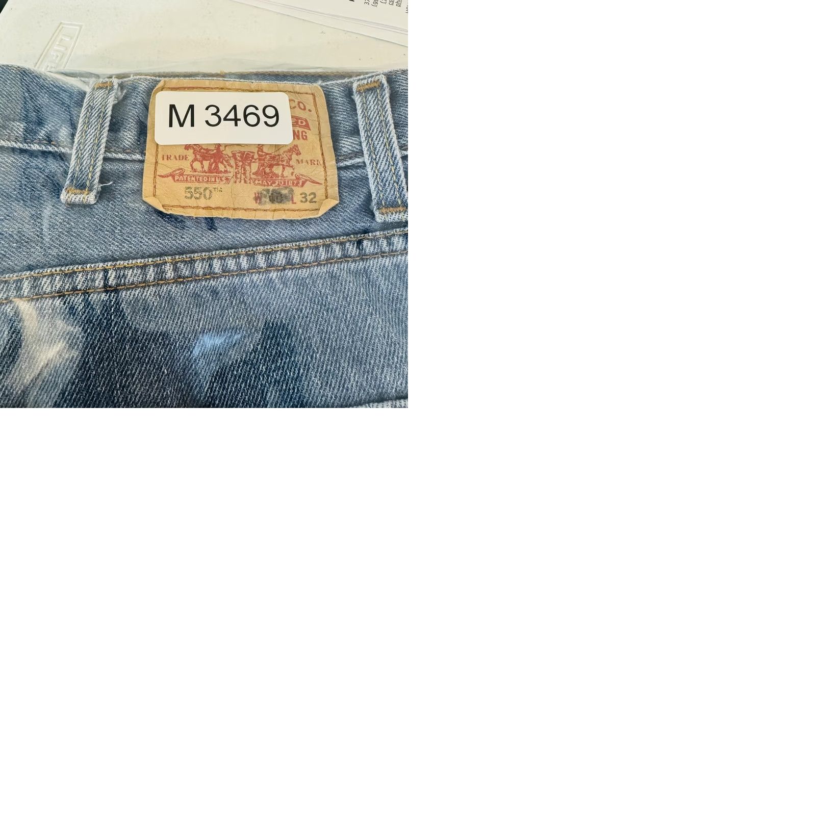Levi's Levi's 550 Jeans Mens 40x32 Blue Medium Wash Relaxed Tapered Denim Zip Fly Size US 40 / EU 56 - 10 Thumbnail