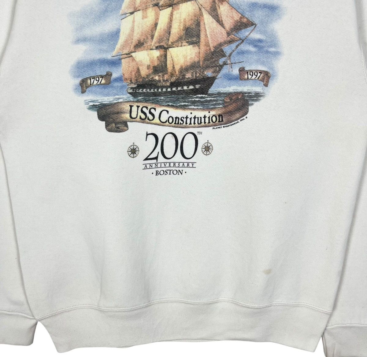 Vintage Vintage Sweatshirt USS Constitution Boston 200 Anniversary Size US L / EU 52-54 / 3 - 4 Thumbnail