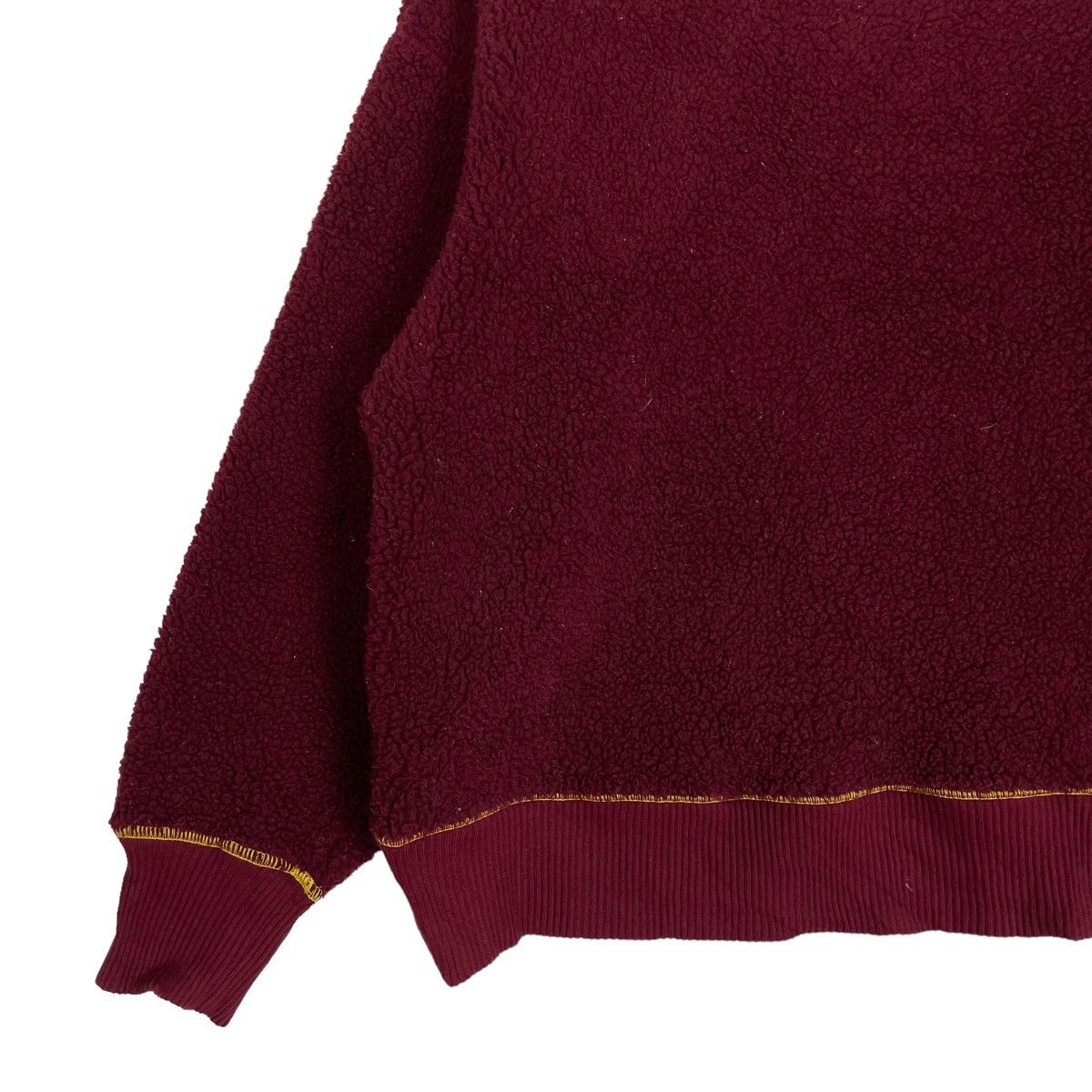 JW Anderson × Uniqlo 💥JW ANDERSON DEEPILE MAROON CREWNECK PULLOVER Size US M / EU 48-50 / 2 - 4 Thumbnail