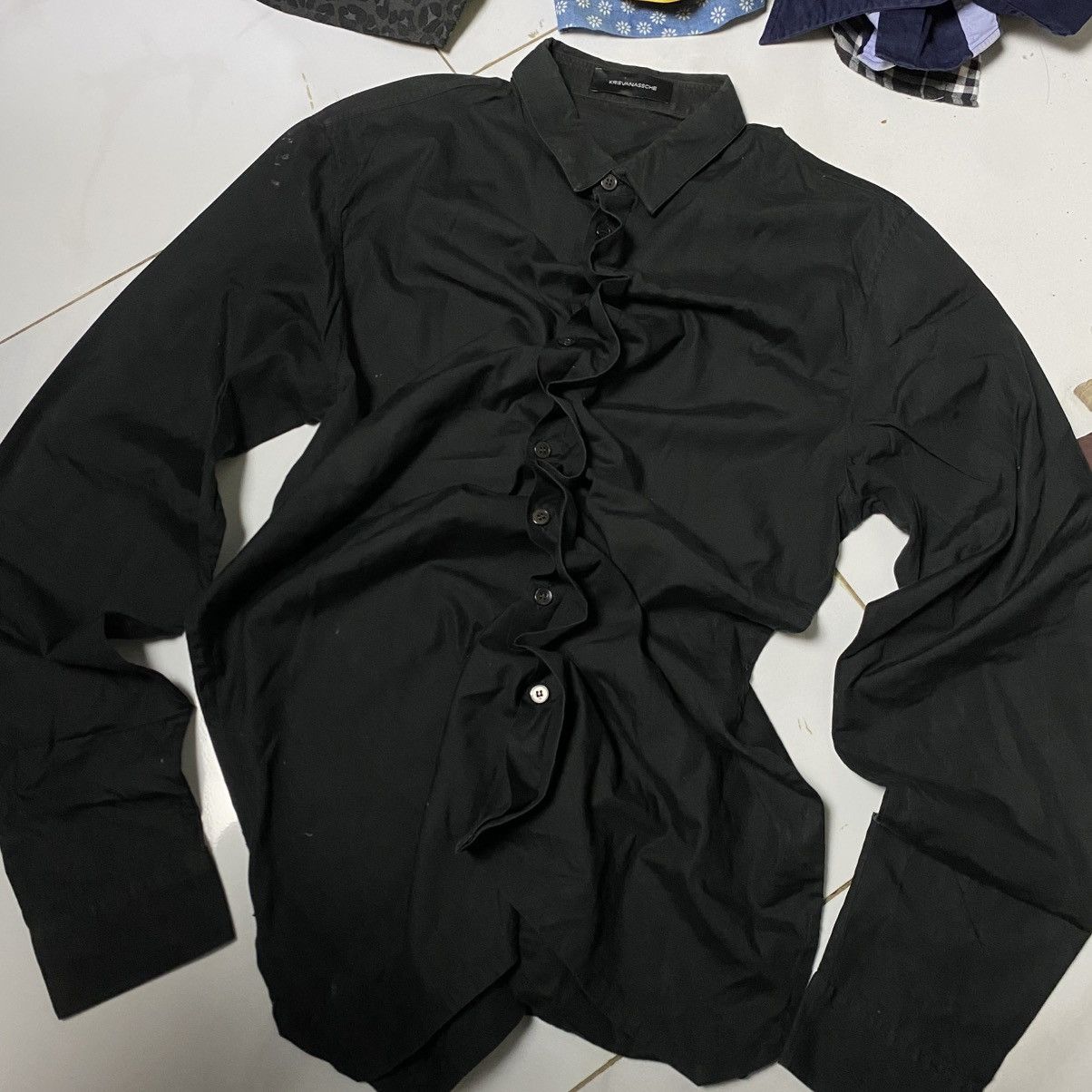 Dior × Kris Van Assche Kris van assche true black hidden button shirt Size US M / EU 48-50 / 2 - 3 Thumbnail