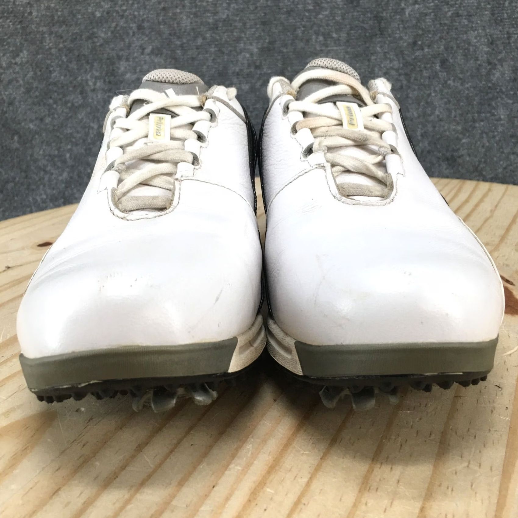 Adidas Adidas Golf Cleats Mens 7.5 White Black Stripe Driver Prima Soft Spike 737819 Size US 8 / EU 41 - 7 Thumbnail