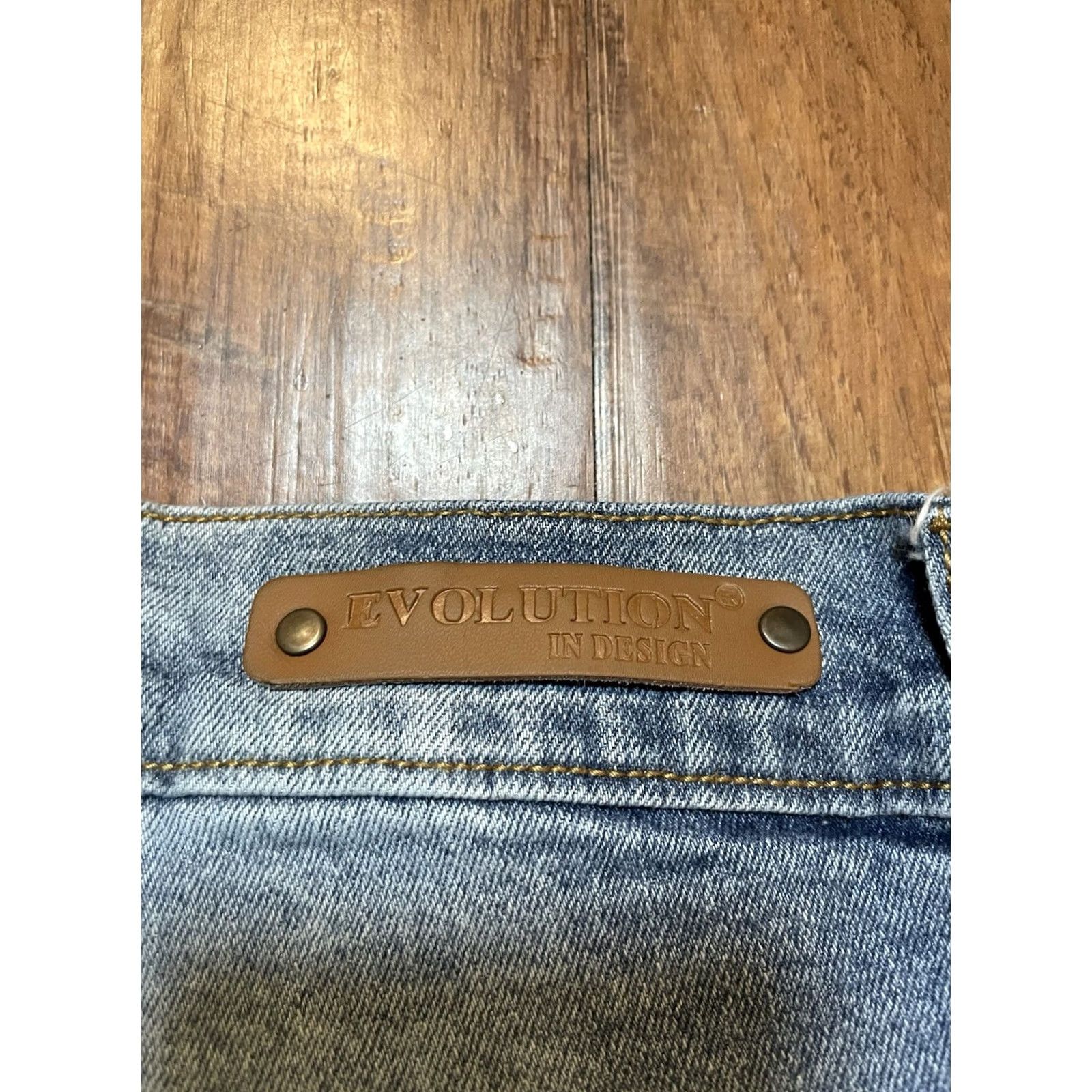 Vintage Evolution Mens Denim Skinny Jeans Size 50 Black Pocket Detail Size US 34 / EU 50 - 4 Thumbnail