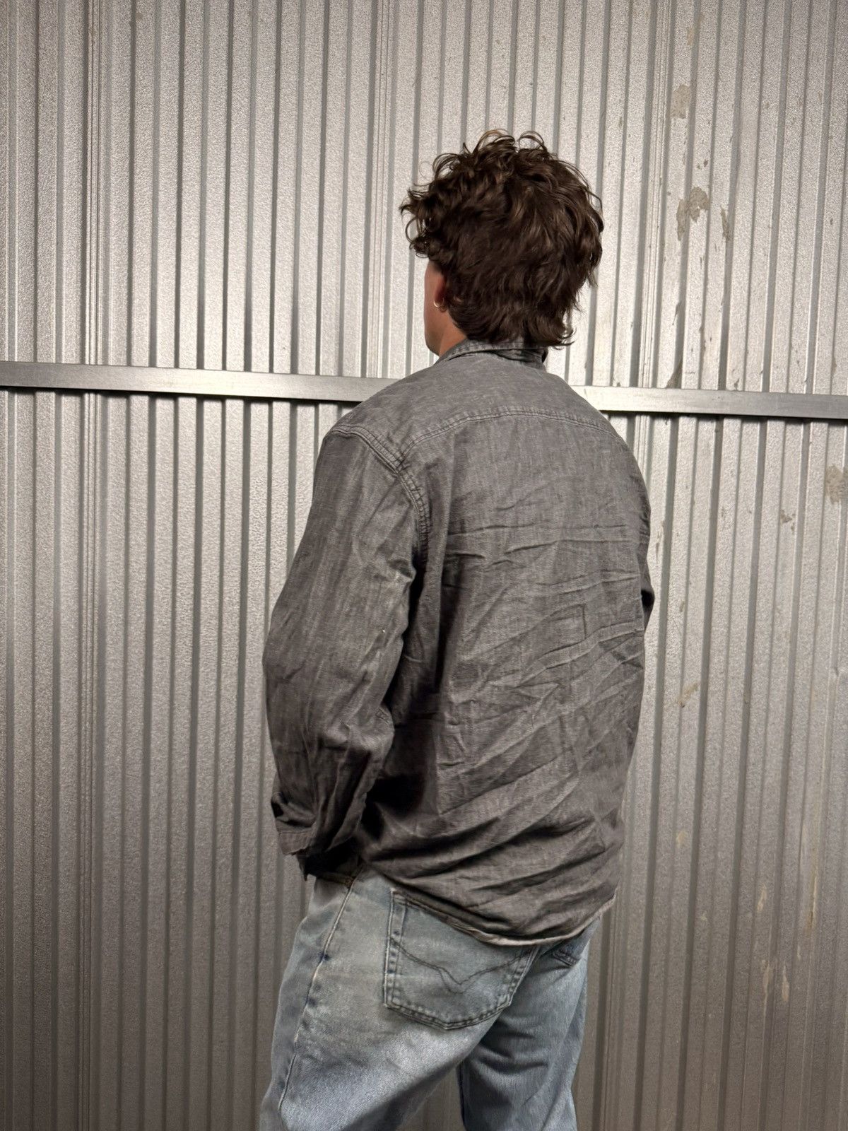 Wrangler Vintage Wrangler Dark Grey Pearl Snap Western Button Up Size US XL / EU 56 / 4 - 3 Thumbnail