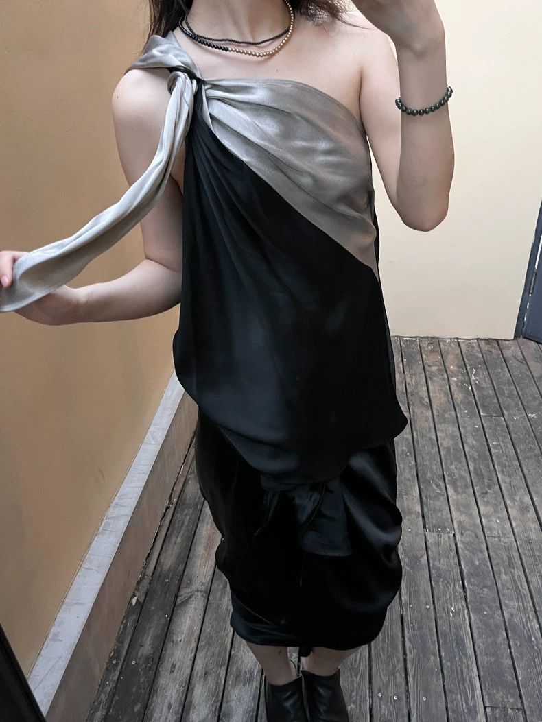 Helmut Lang HELMUT LANG size10 Two shirts with a glossy feel Size L / US 10 / IT 46 - 4 Thumbnail
