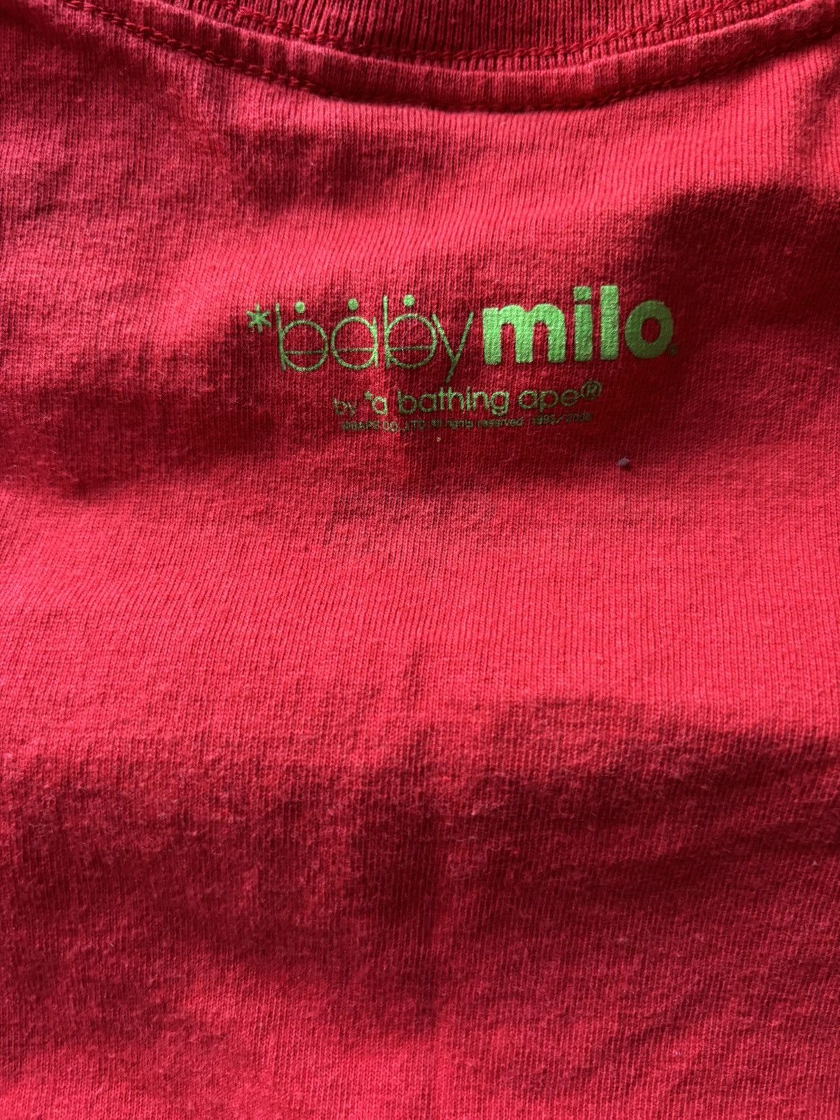 Bape Bape baby milo face tee red and green Size US XL / EU 56 / 4 - 2 Thumbnail