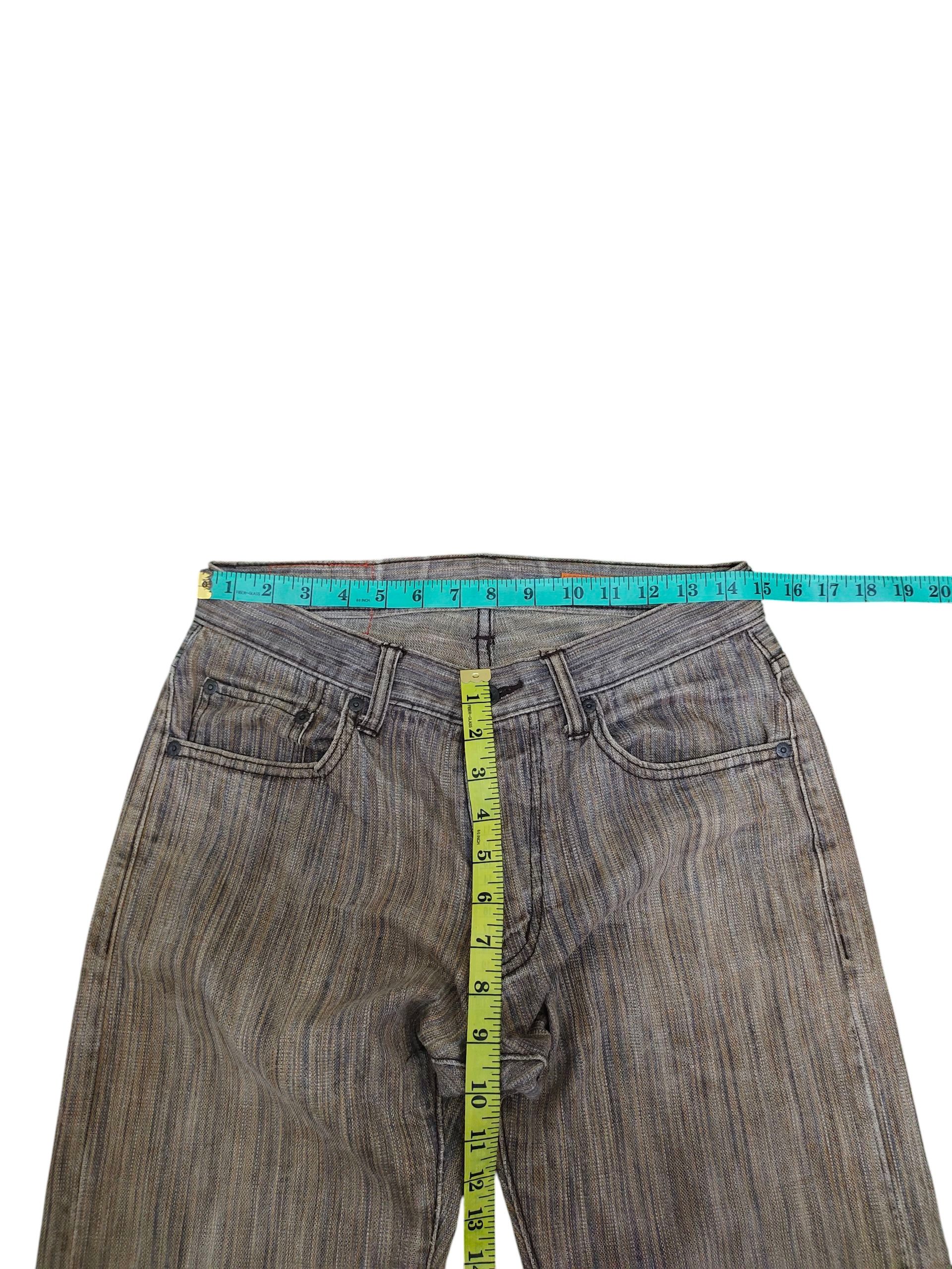 Comme des Garcons × Undercover Japanase Brand Wild Khakis Jeans - Rusty Striped Denim Size US 30 / EU 46 - 15 Thumbnail