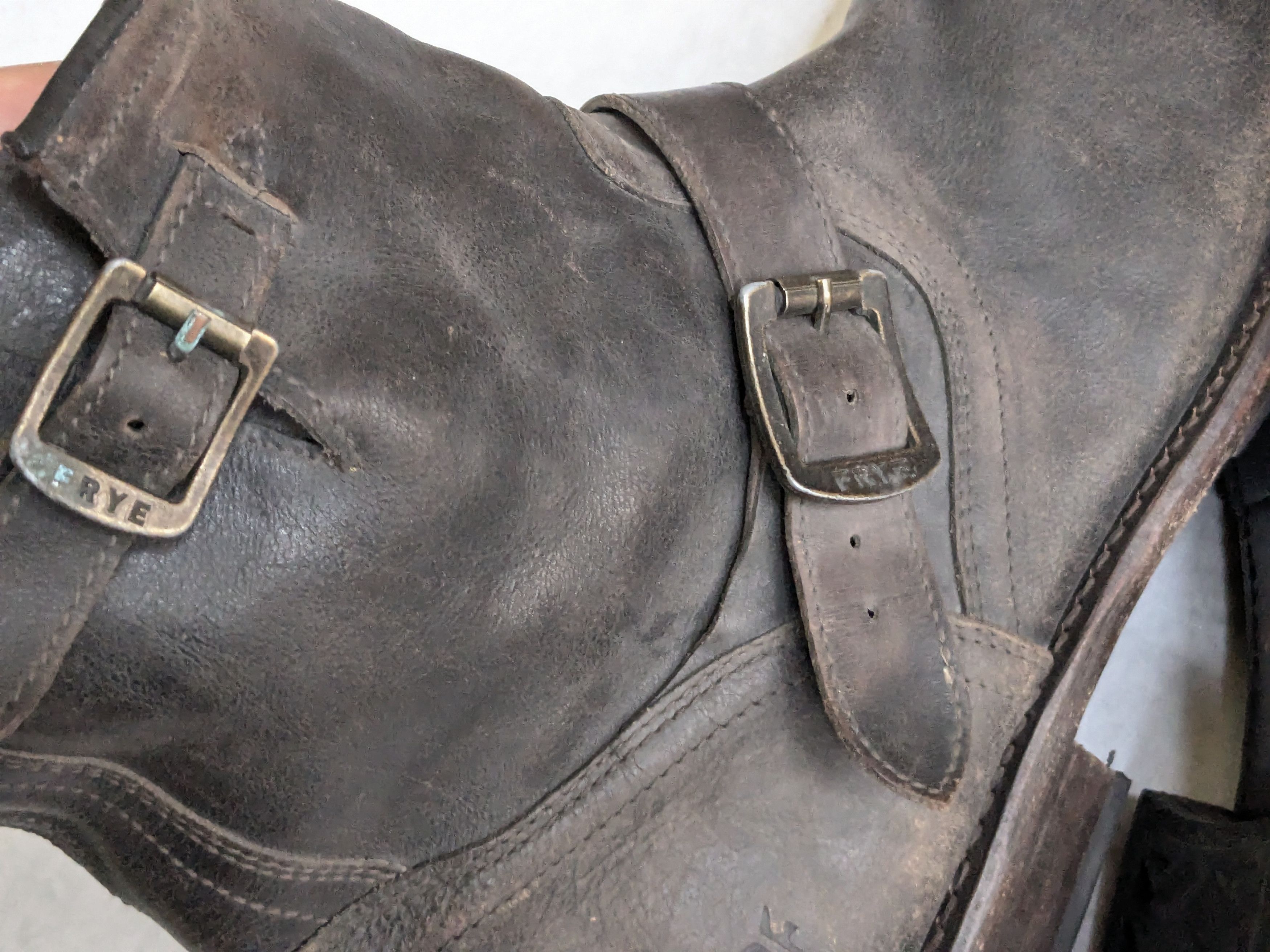 Frye Frye Engineer Boots Brown Leather 12 D Motorcycle Biker Size US 12 / EU 45 - 13 Thumbnail