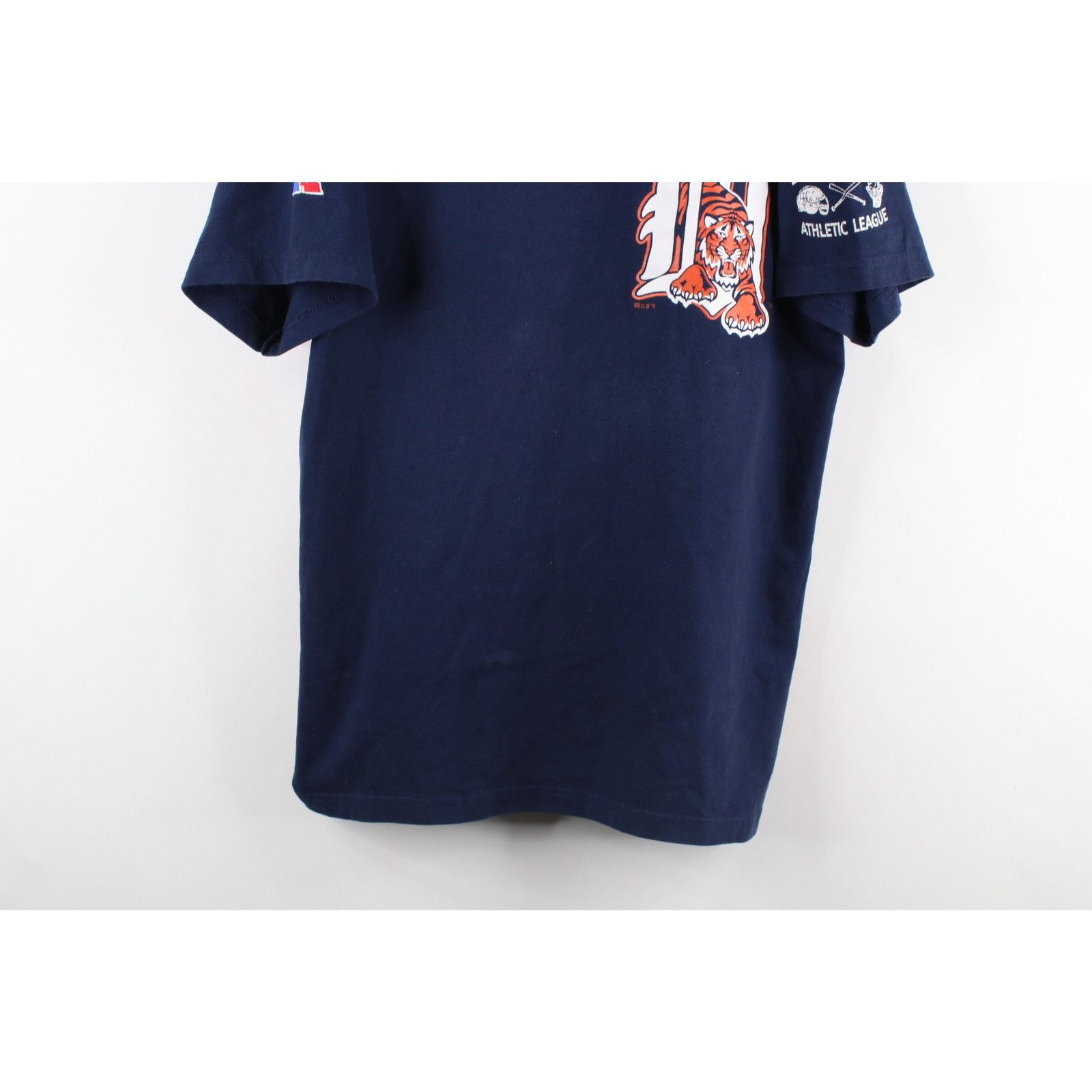 Russell Athletic × Vintage Vintage 90s Russell Athletic Detroit Tigers Henley T-Shirt Size US L / EU 52-54 / 3 - 3 Thumbnail