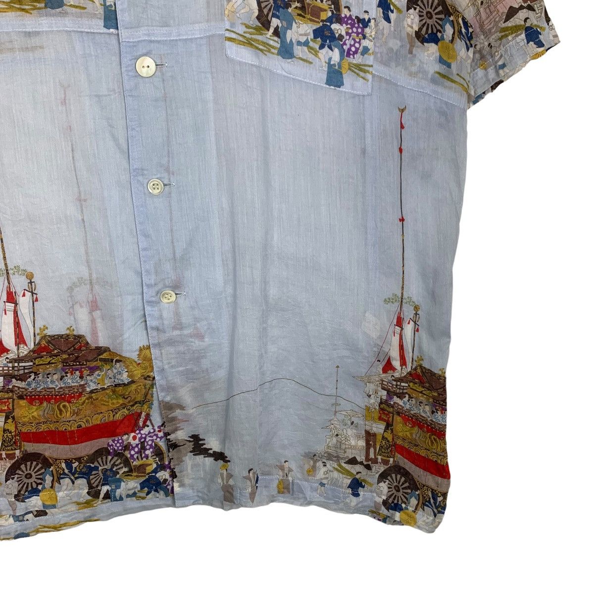 Vintage ART JINN Cotton Shirt #0162-C8 Size US L / EU 52-54 / 3 - 5 Thumbnail