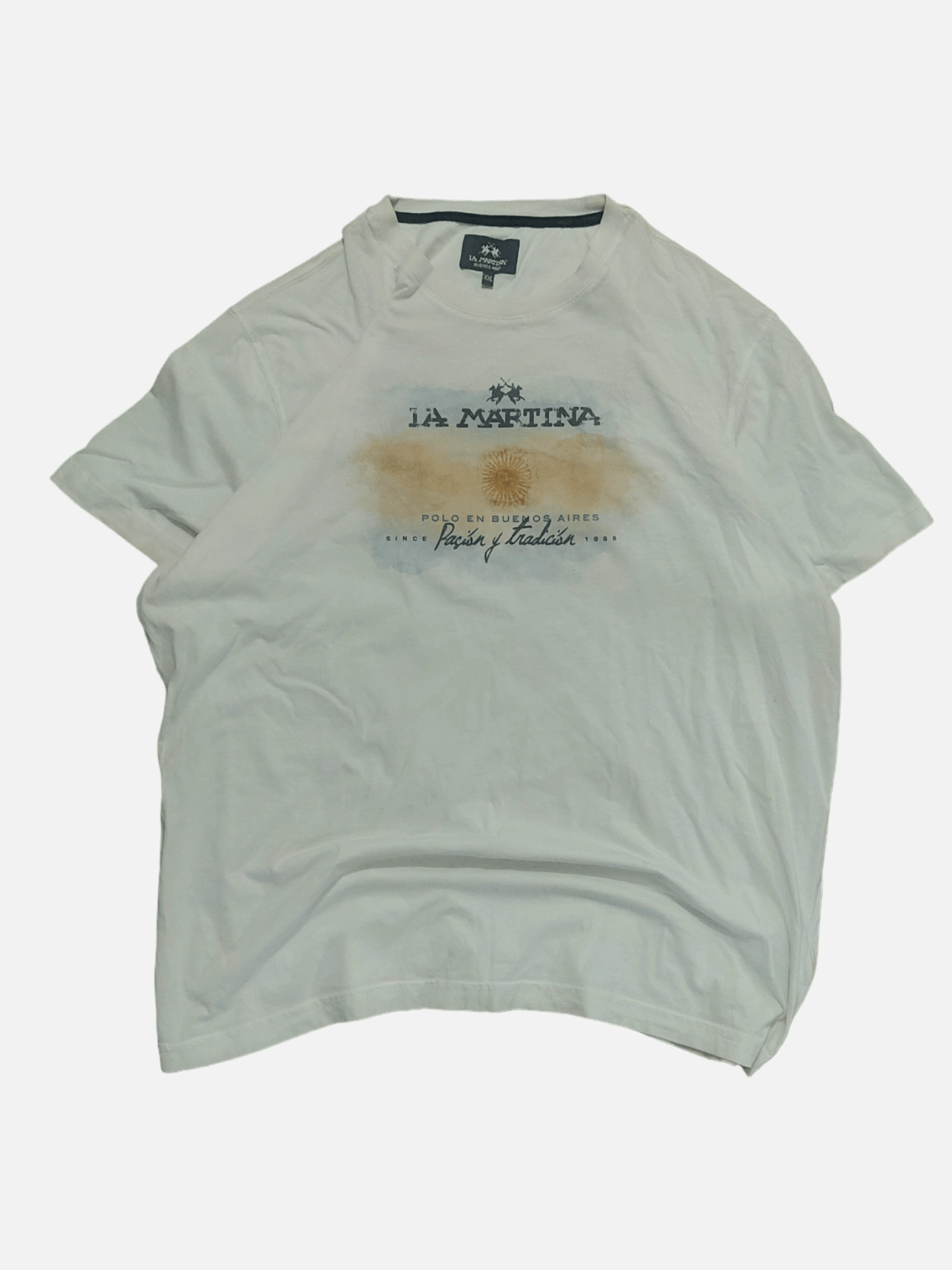 La Martina × Vintage White LA Martina tee Size US XXL / EU 58 / 5 - 1 Thumbnail