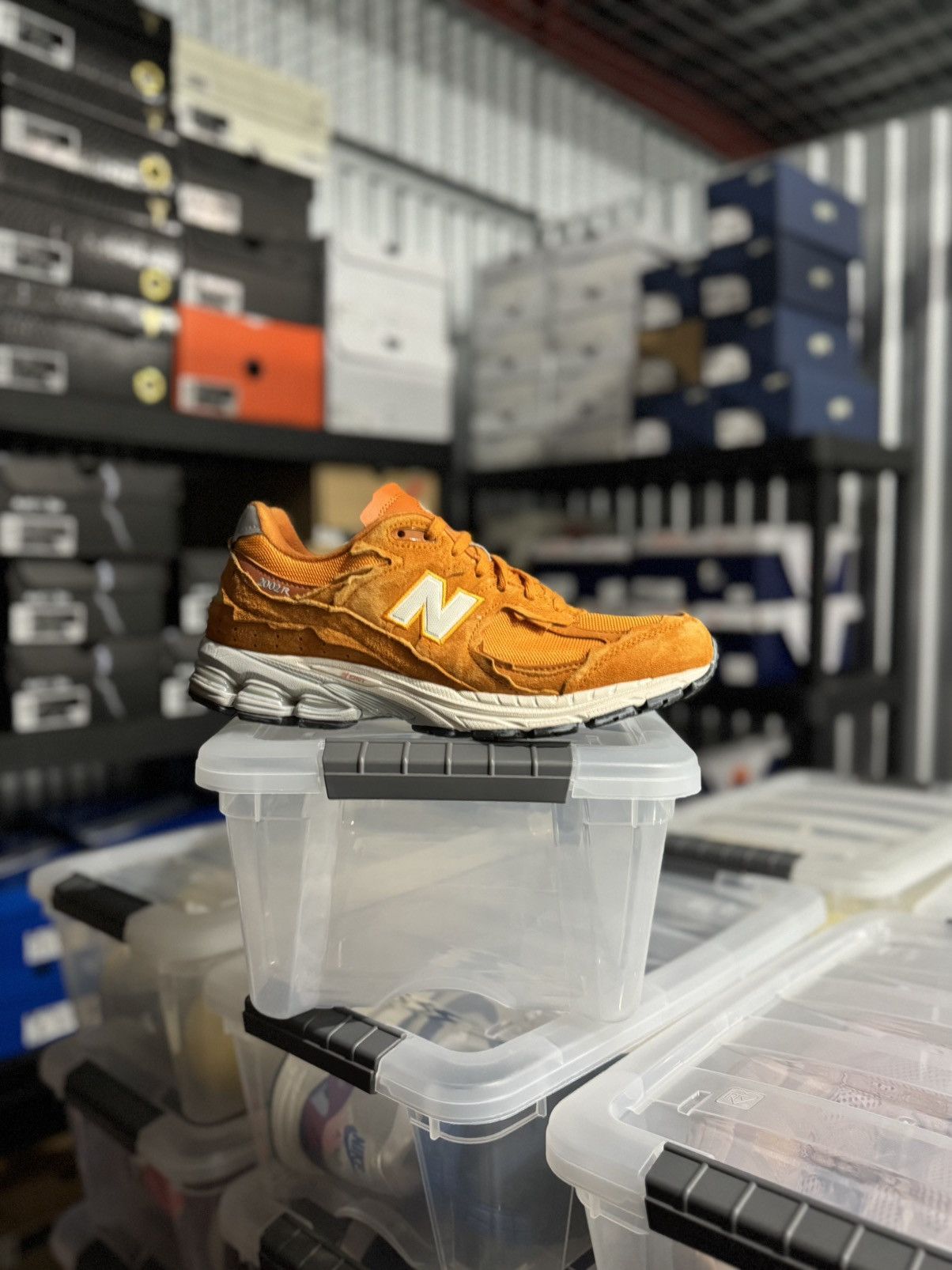 New Balance 2002R Protection Pack Vintage Orange Size 11
