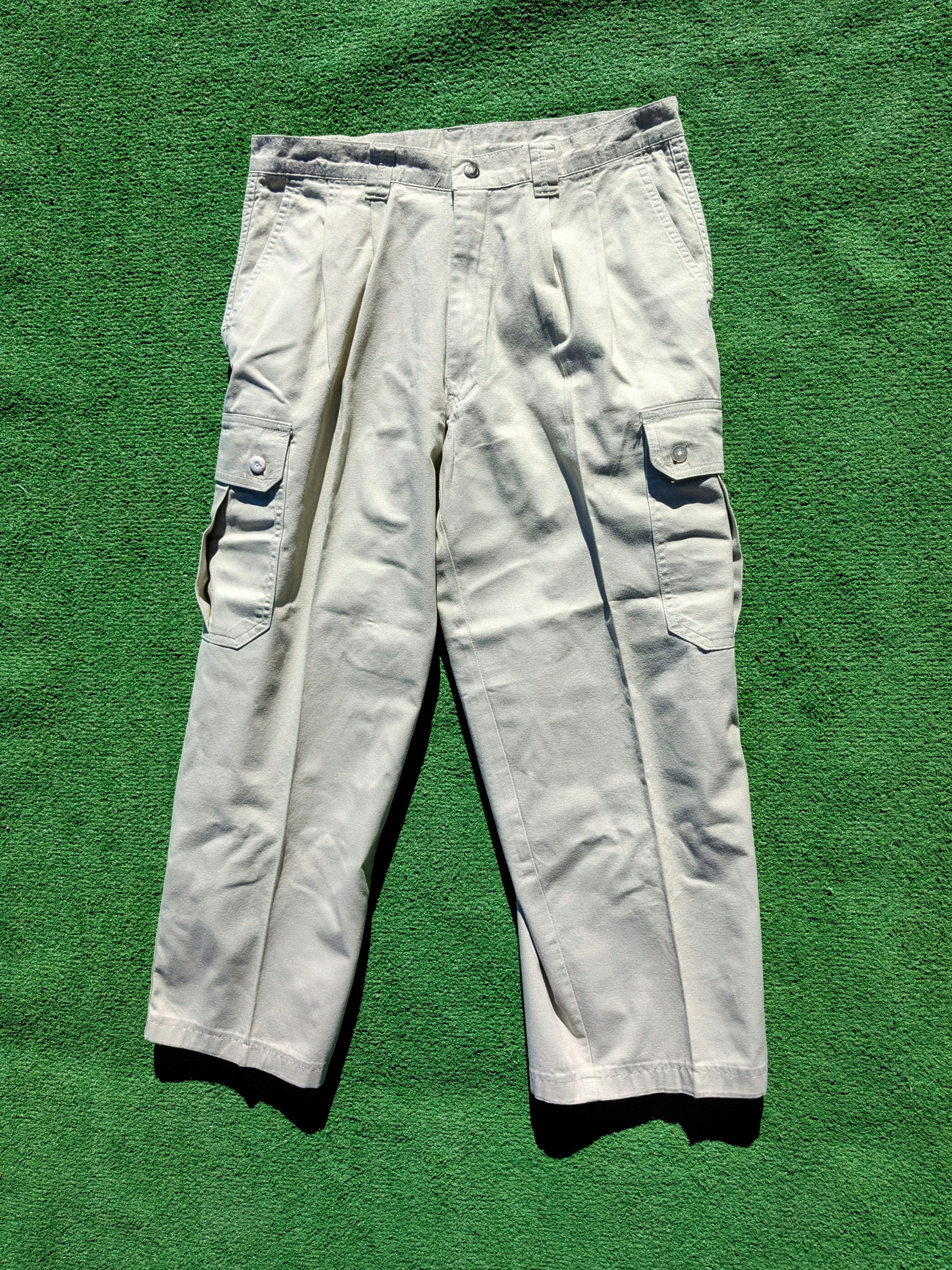 Other VTG Casual Traditional Cargo Khaki Pleated Relaxed Pants Size US 32 / EU 48 - 2 Thumbnail