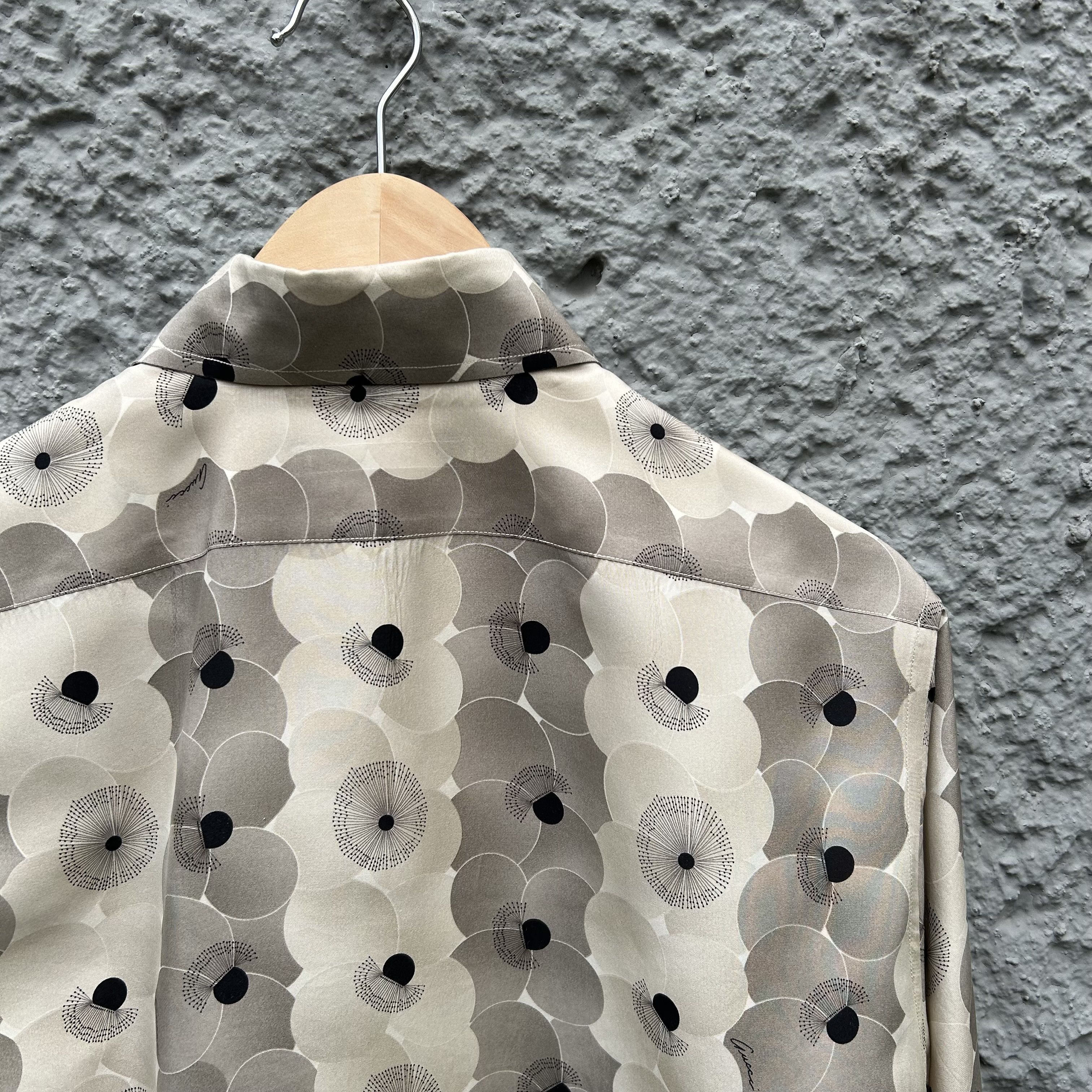 Gucci Gucci Archive Silk Shirt Flowers Button Up Size US S / EU 44-46 / 1 - 3 Thumbnail