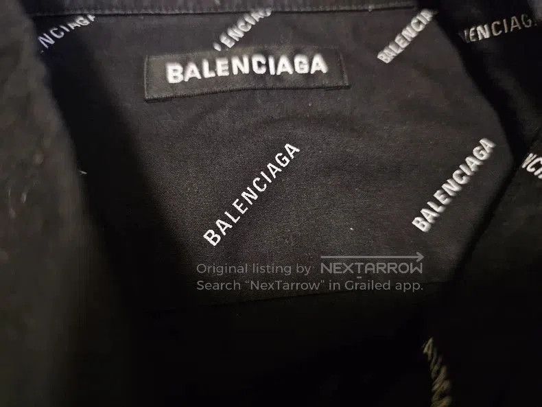 Balenciaga Balenciaga Oversized Logo Print Shirt. Size US M / EU 48-50 / 2 - 3 Thumbnail